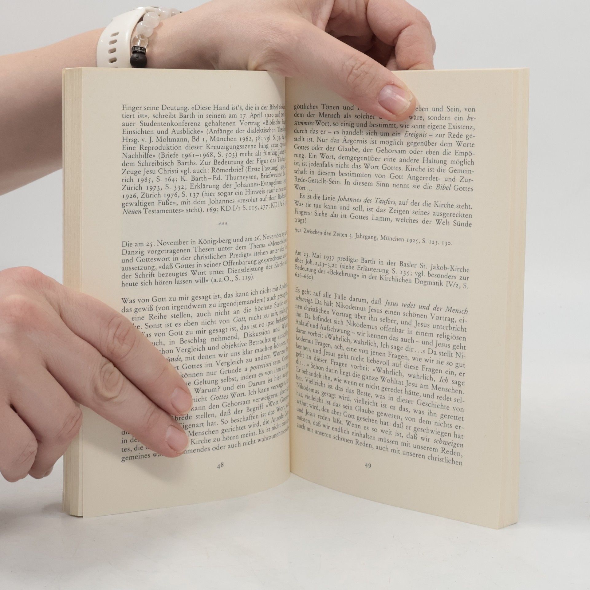 Karl Barth Mit dem Anfang anfangen