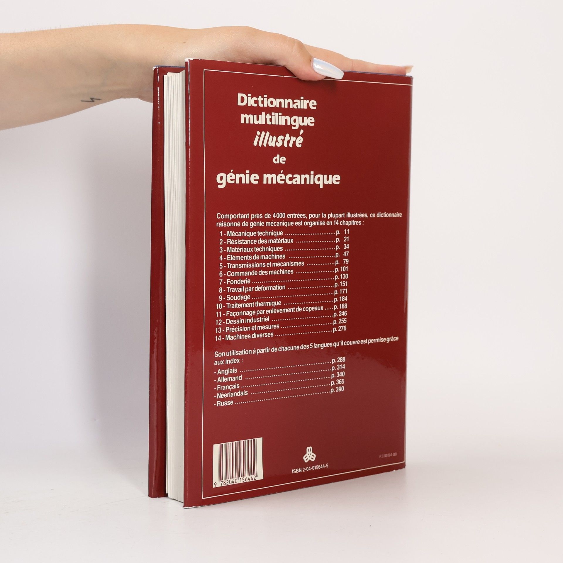 V.V. Schwartz Carres Blancs: Dictionnaire multilingue illustré de génie mécanique