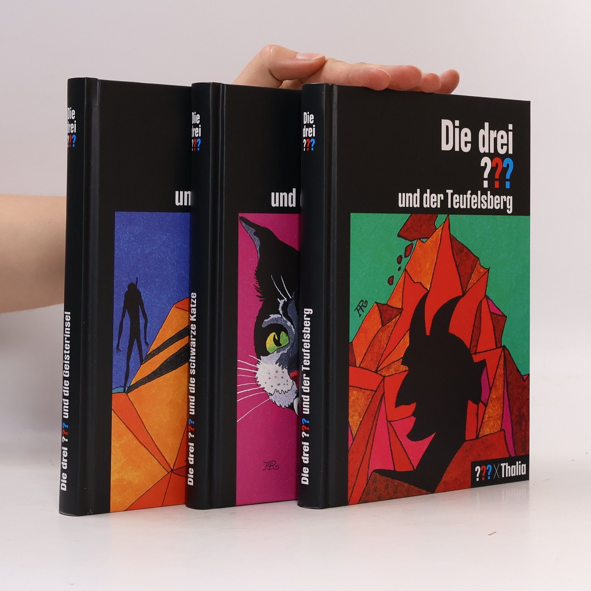 Dennis Lynds Die drei ??? und die schwarze Katze / und die Geisterinsel / und der Teufelsberg (3 Bände im Schuber)