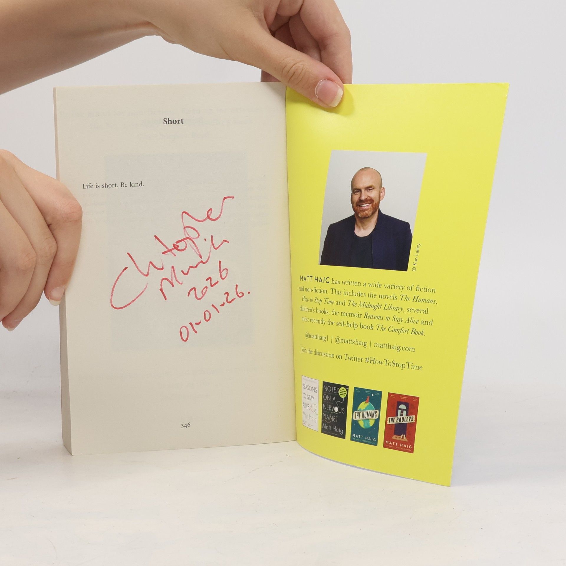 Matt Haig How to stop time