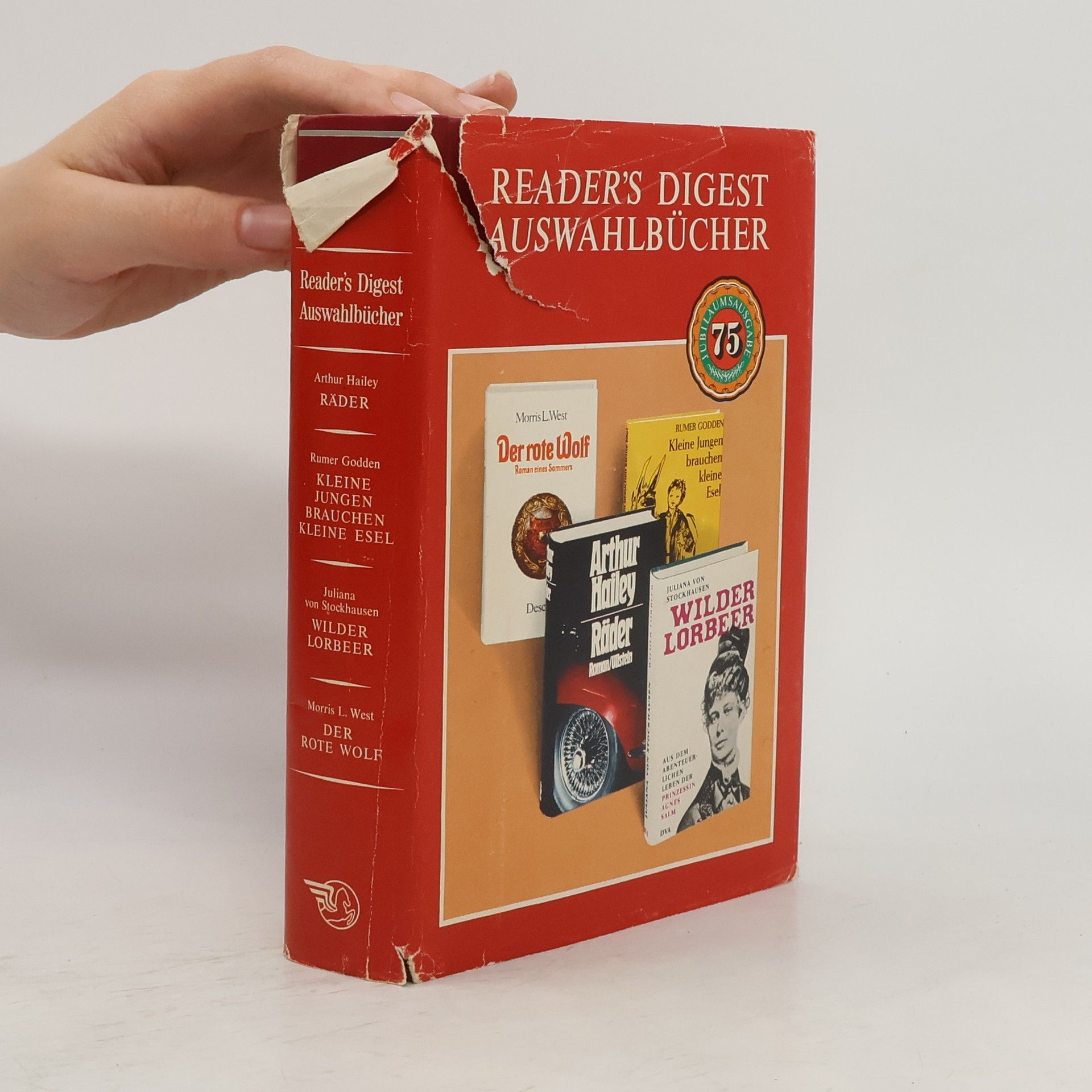Reader's Digest Auswahlbücher: Räder. Kleine Jungen brauchen kleine Esel. Wilder Lorbeer. Der rote Wolf