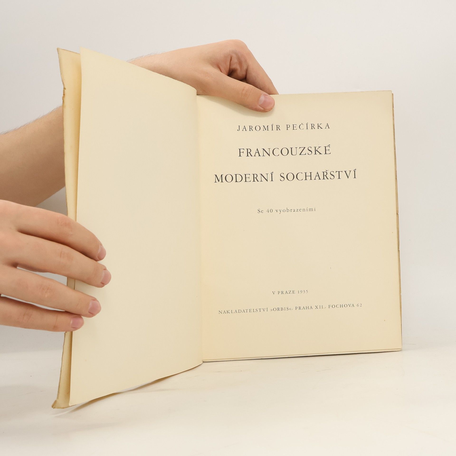 Jaromír Pečírka Francouzské moderní sochařství
