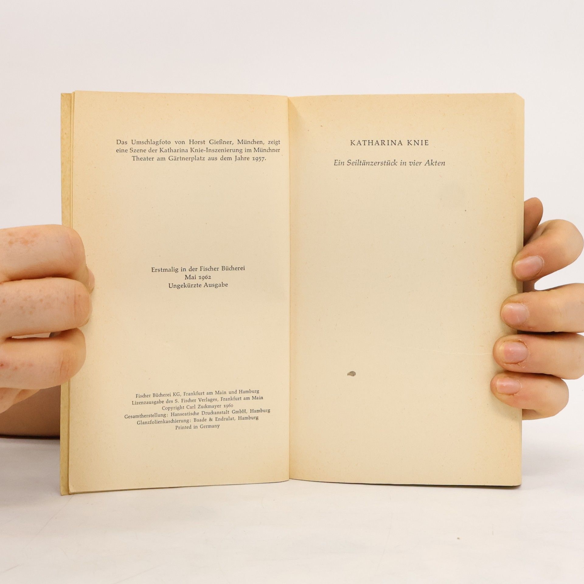 Carl Zuckmayer Katharina Knie