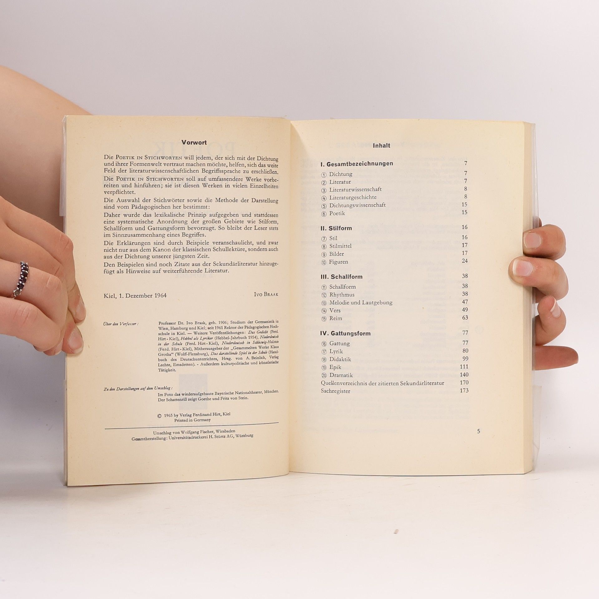 Ivo Braak Poetik in Stichworten