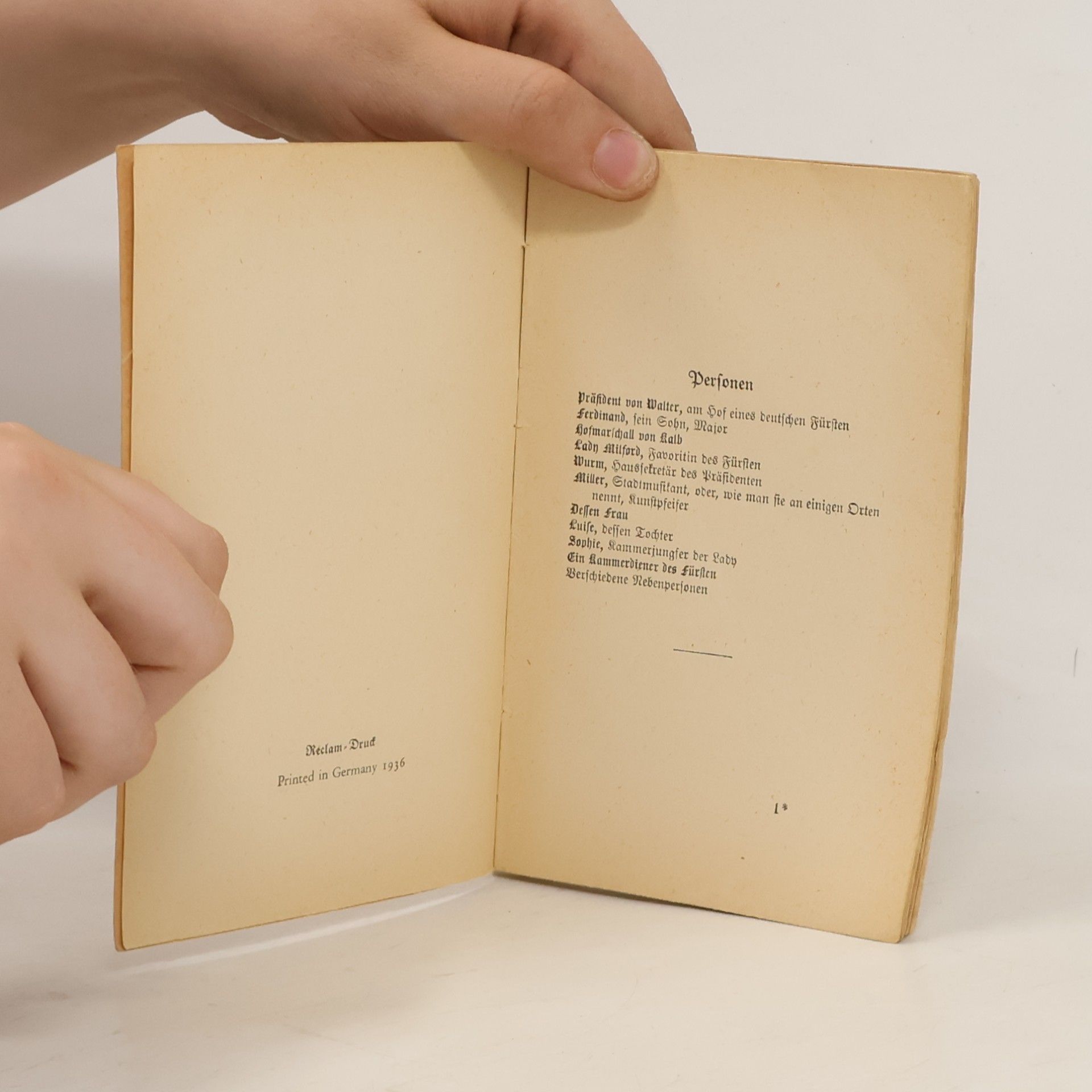 Friedrich Schiller Kabale und Liebe