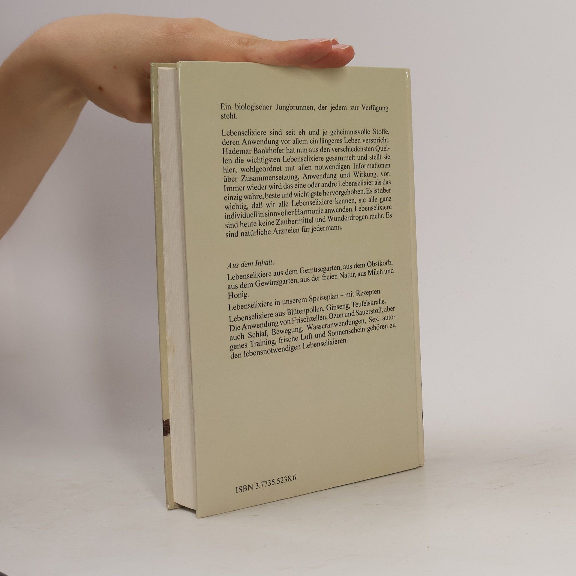 Hademar Bankhofer Das grosse Buch der Lebenselixiere
