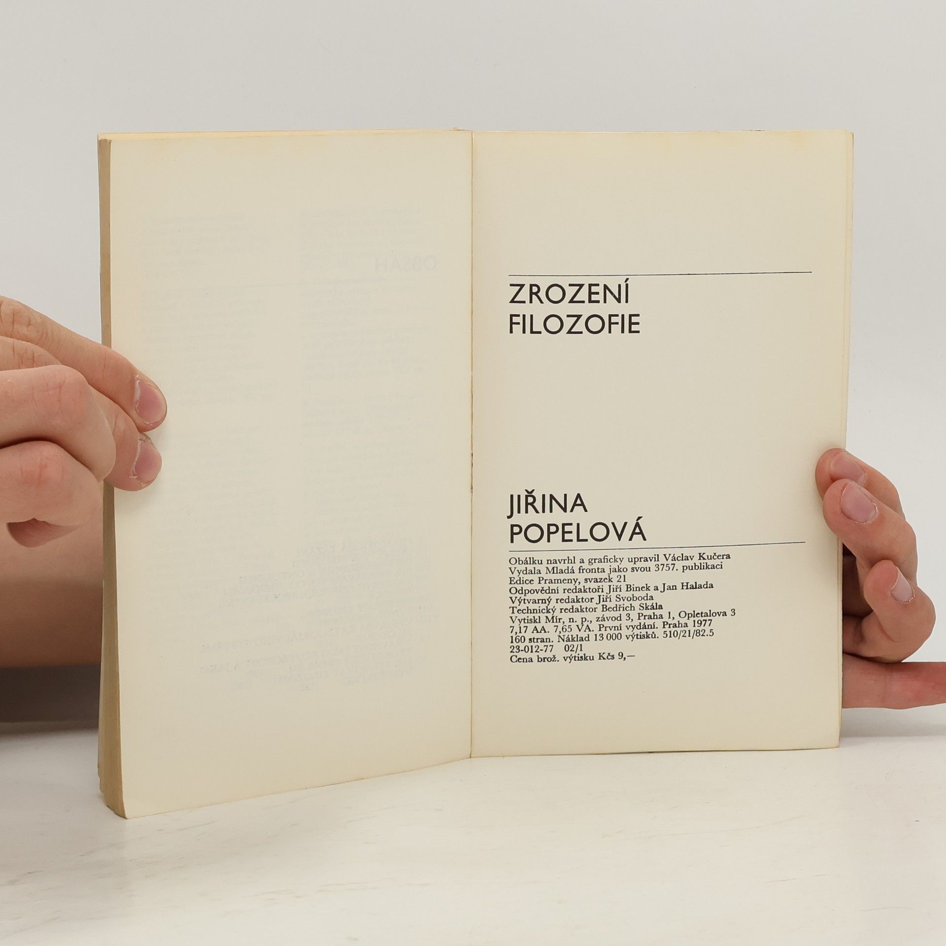 Jiřina Popelová Zrození filozofie
