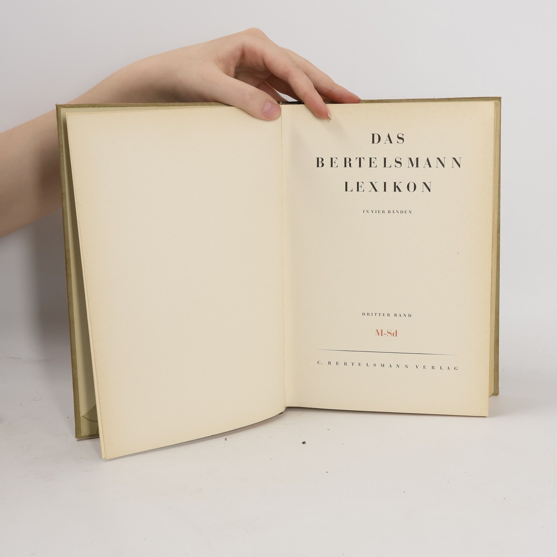 Various authors Das Bertelsmann Lexikon M-Sd