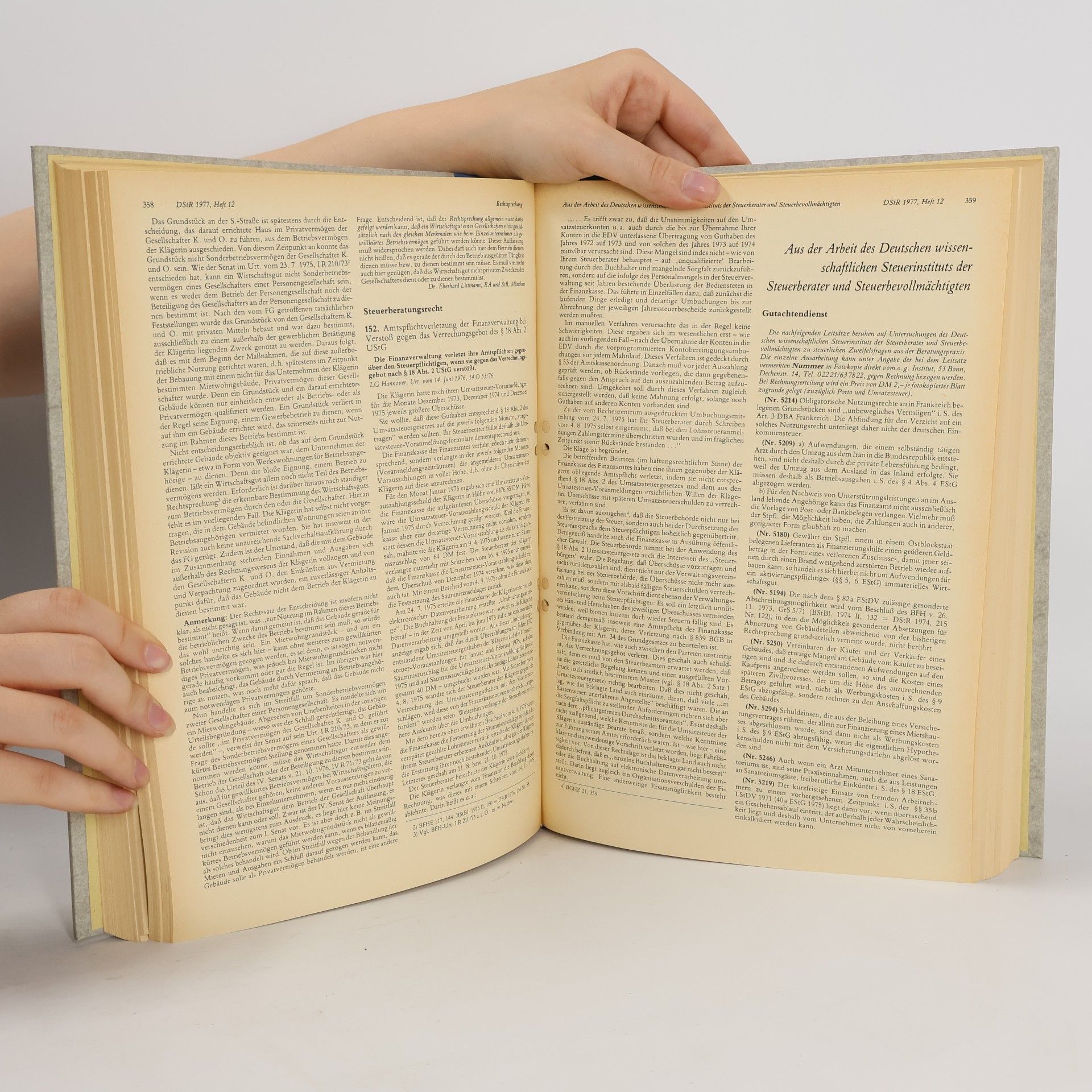 Kolektiv autorů Deutsches Steuerrecht 1977