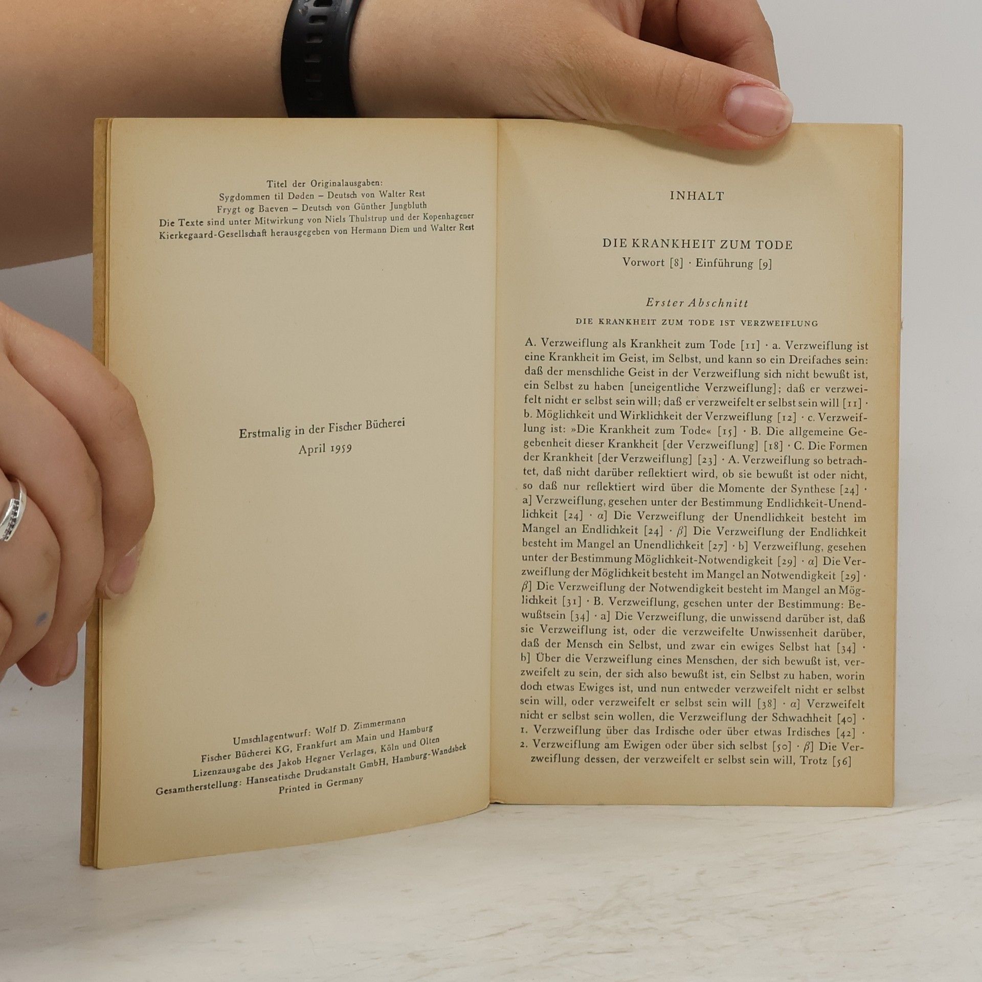 Søren Kierkegaard Die Krankheit zum Tode. Furcht und Zittern