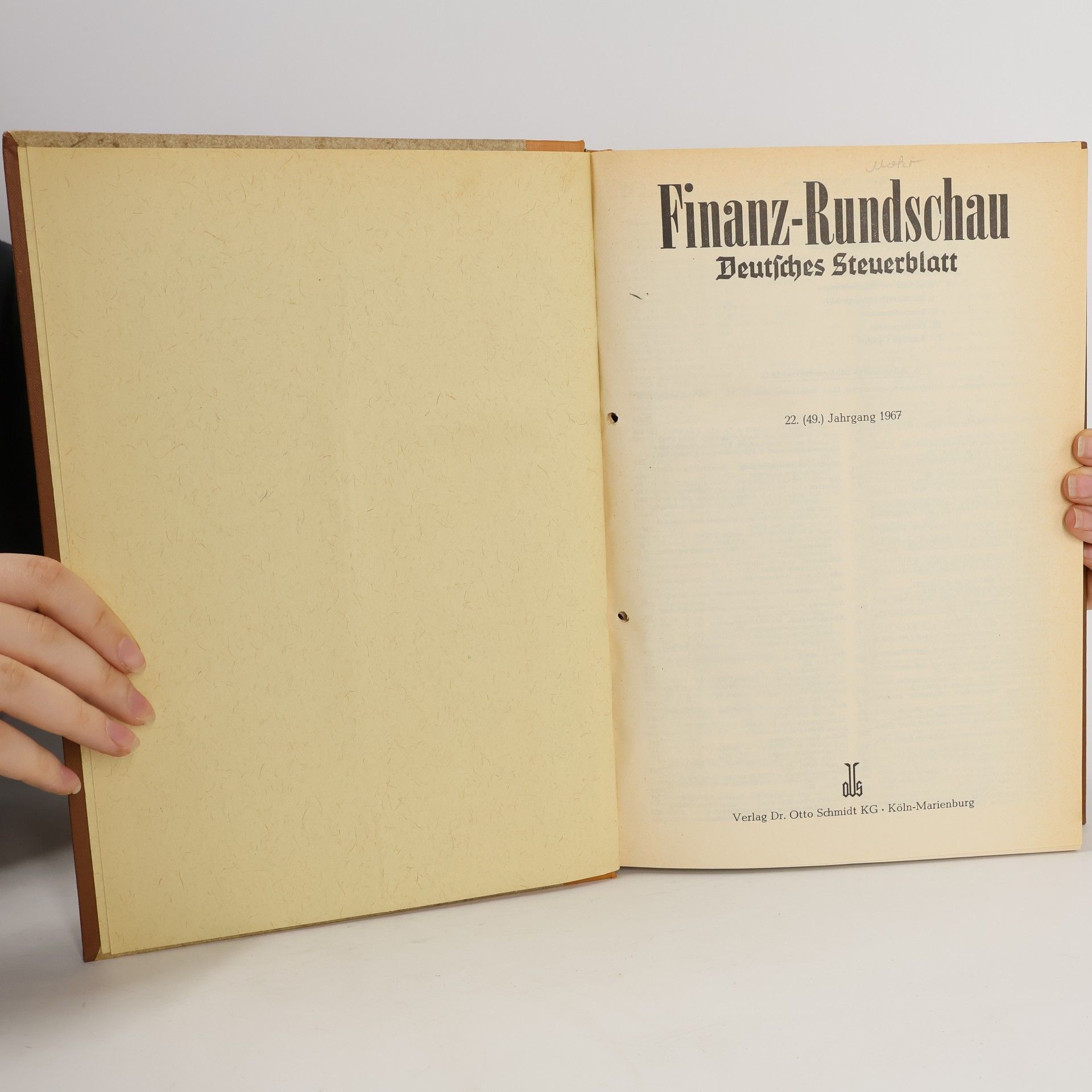 AA.VV. Finanz Rundschau 1967