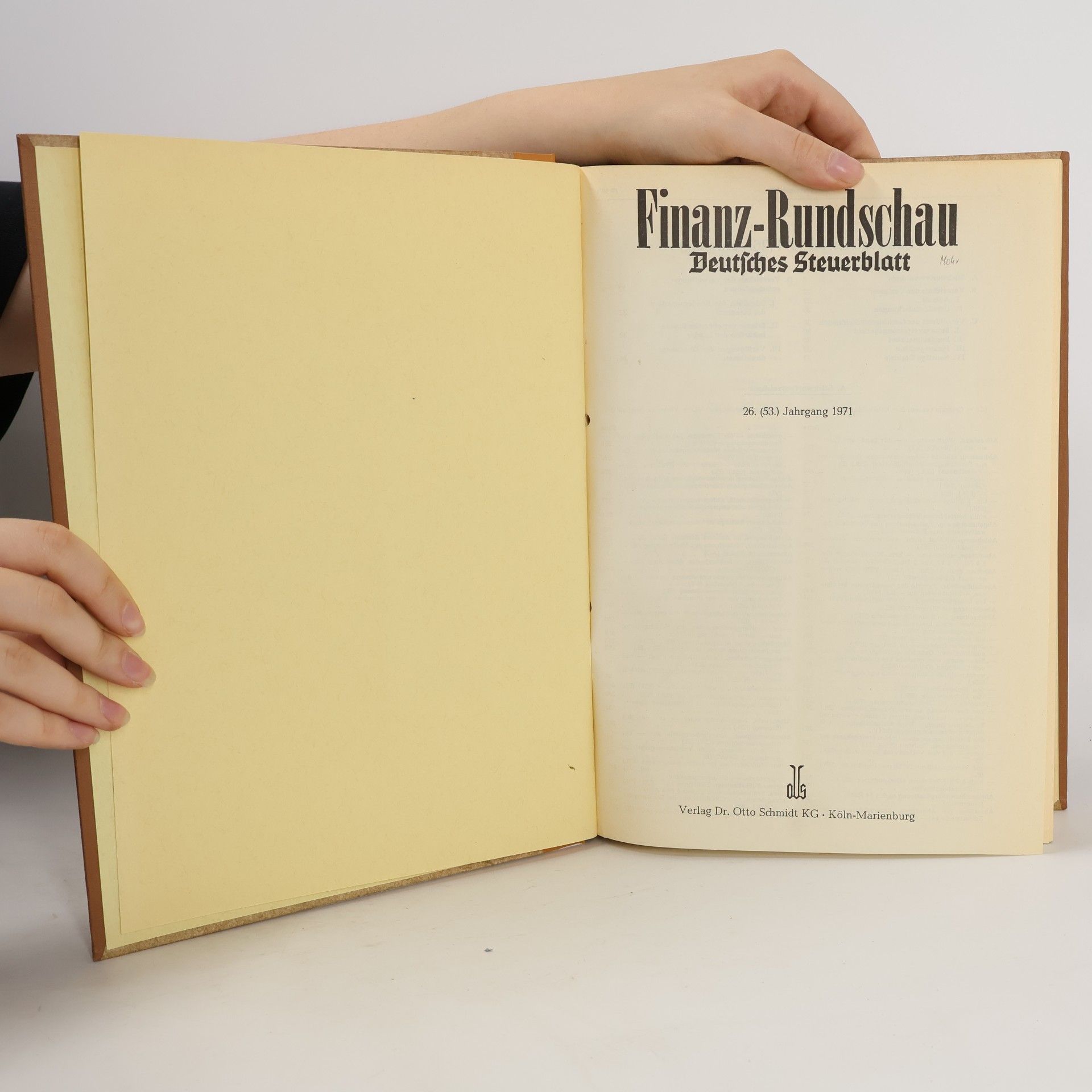 AA.VV. Finanz-Rundschau 1971