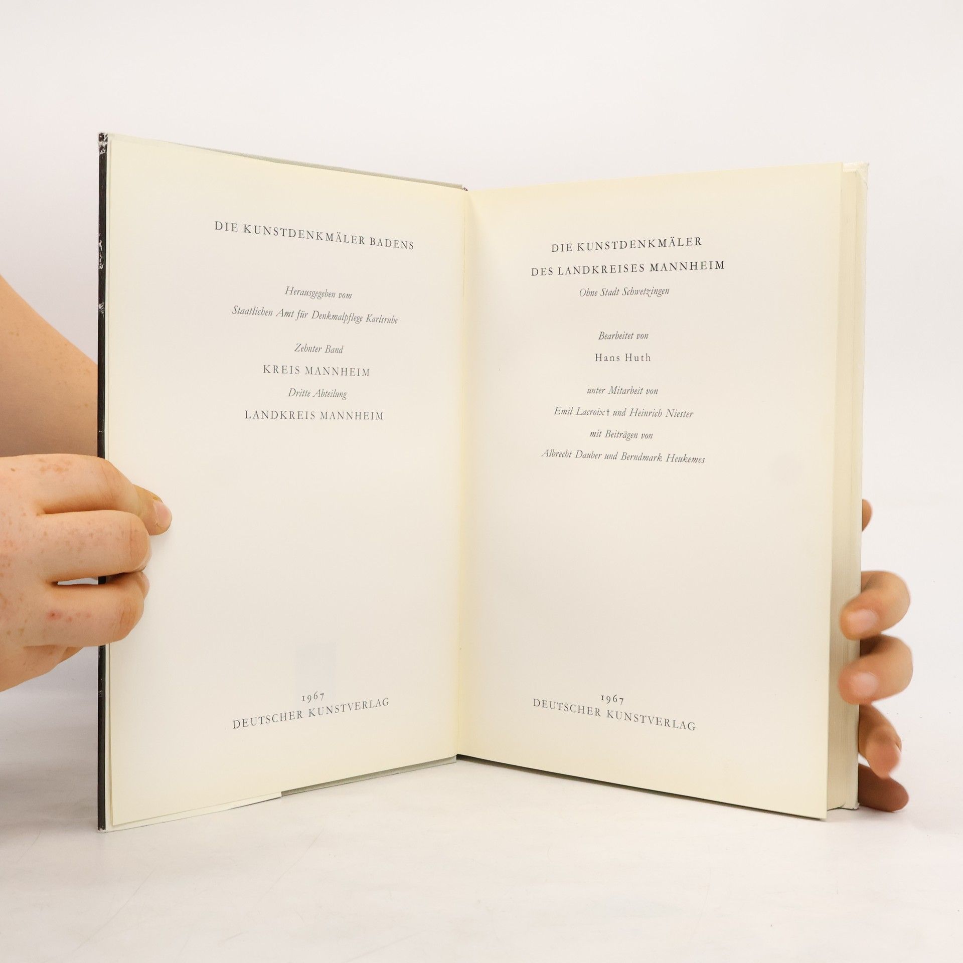 Various authors Die Kunstdenkmäler des Landkreises Mannheim