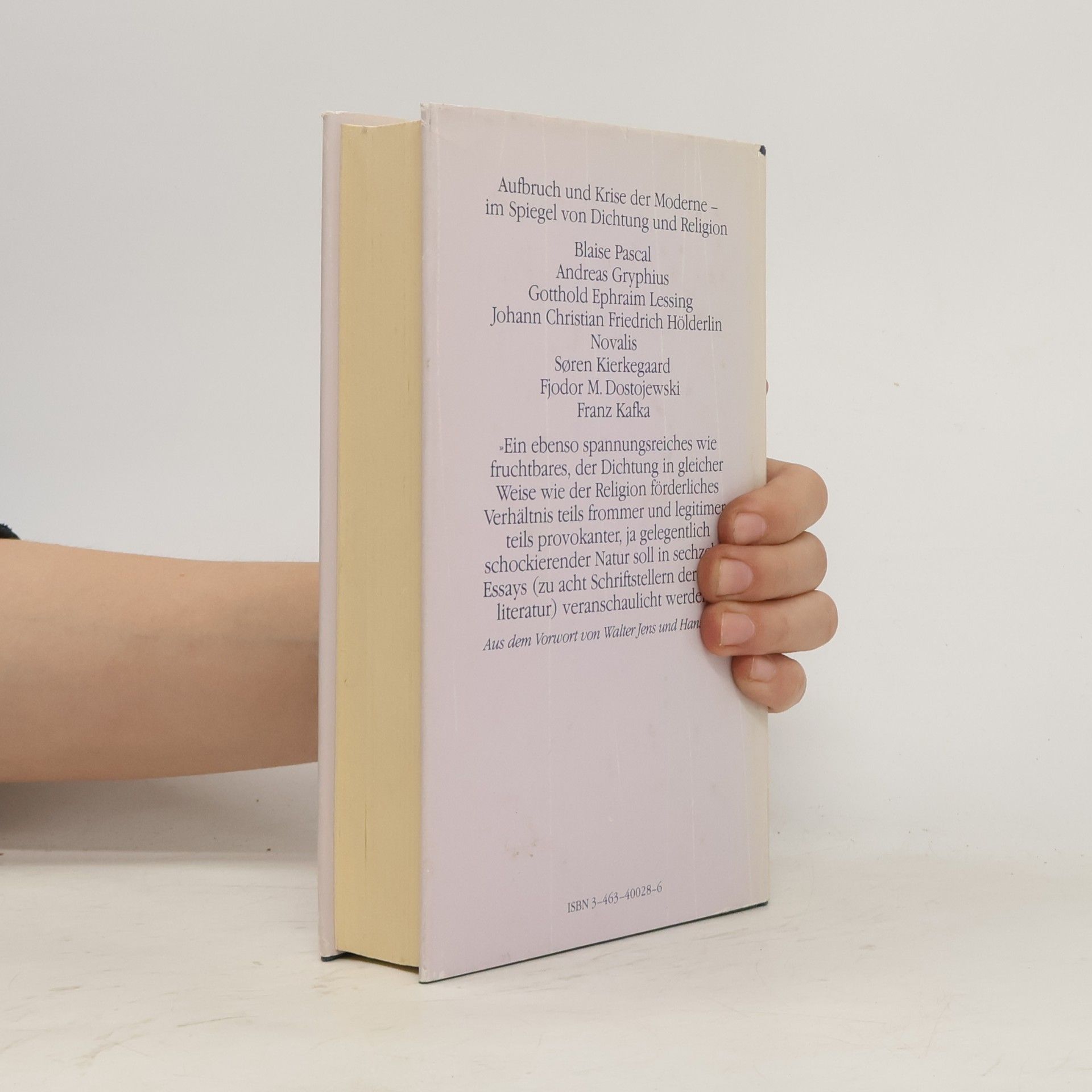 Walter Jens Dichtung und Religion