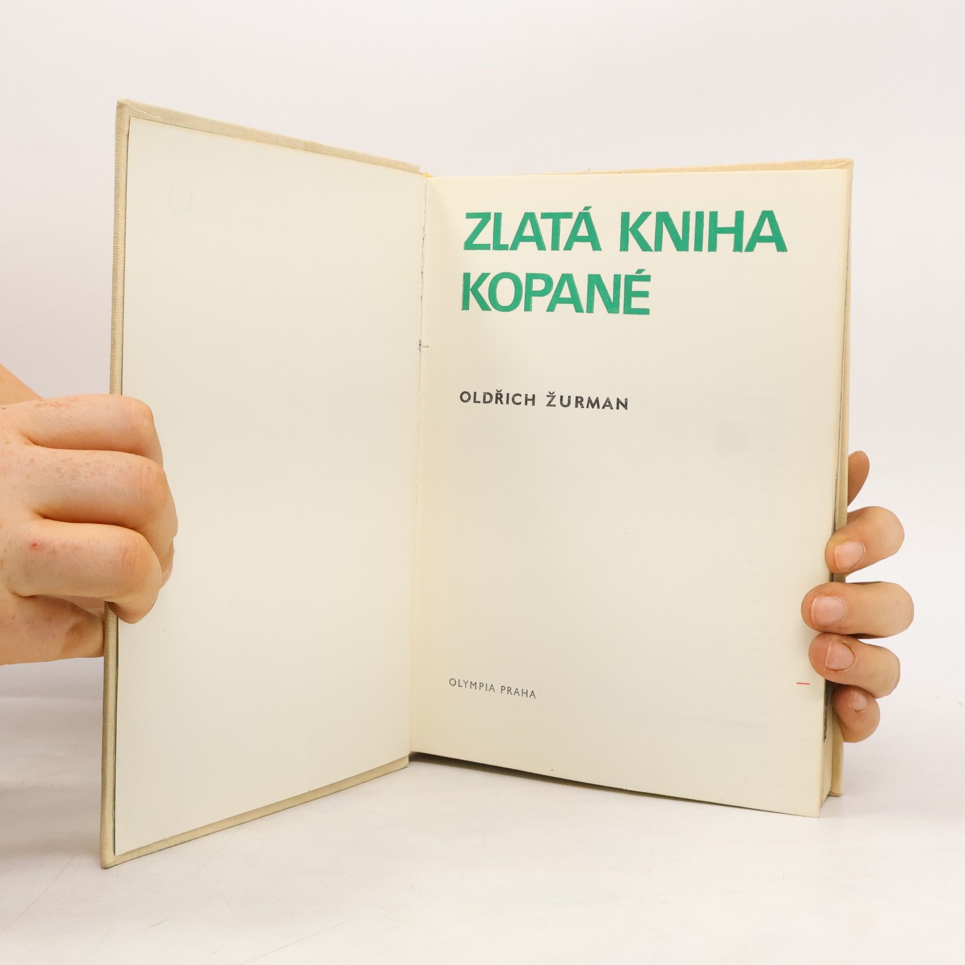 Oldřich Žurman Zlatá kniha kopané