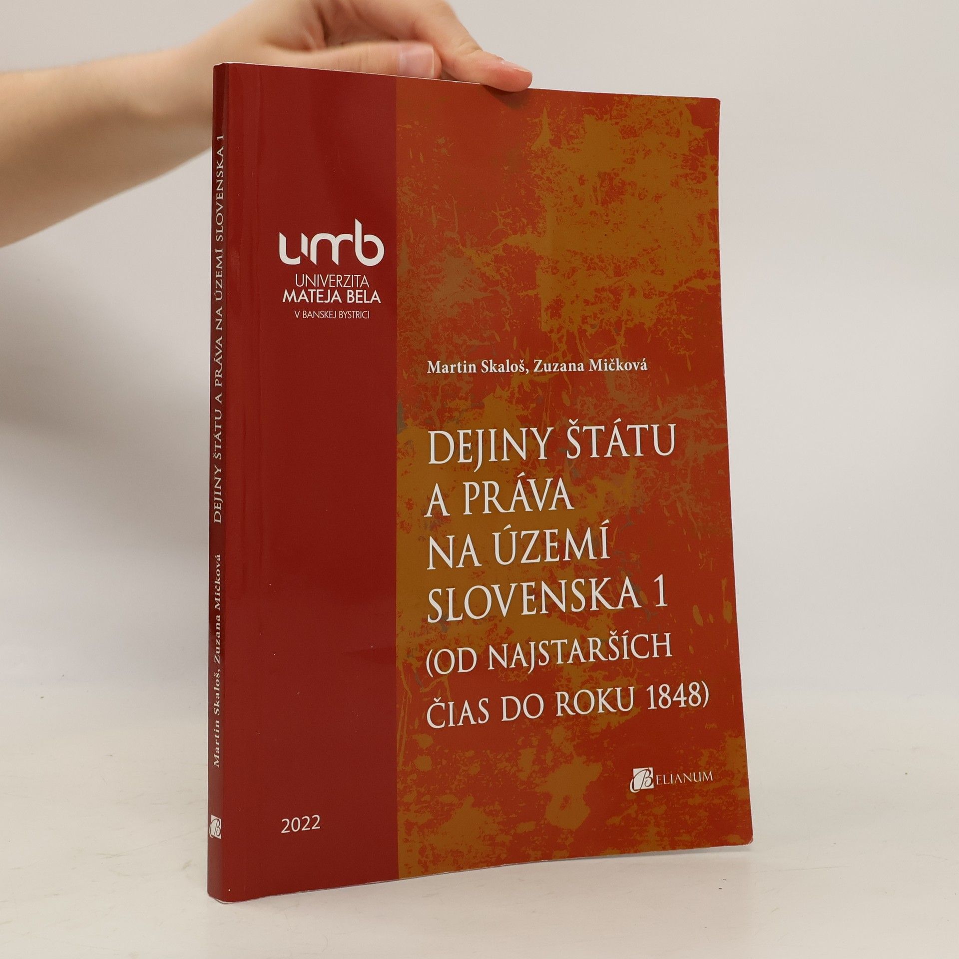 Martin Skaloš Dejiny štátu a práva na území Slovenska 1