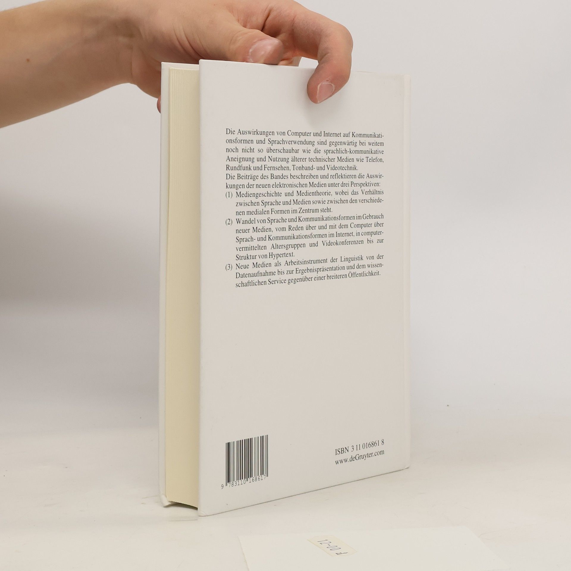 Werner Kallmeyer Institut für deutsche Sprache Jahrbuch - 1999: Sprache und neue Medien