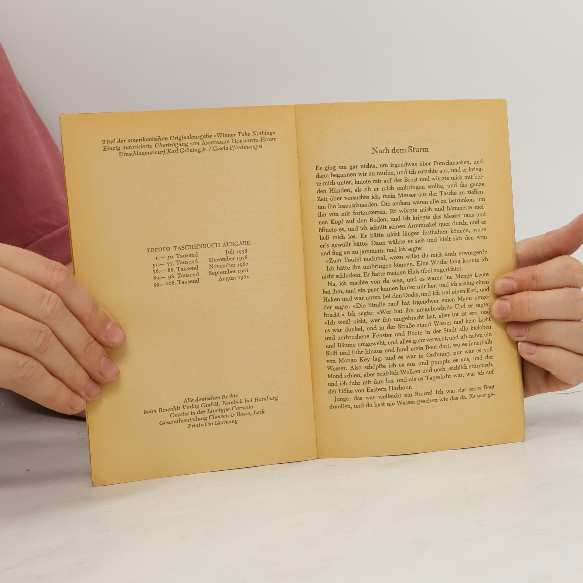 Ernest Hemingway Der Sieger geht leer aus. 14 Stories