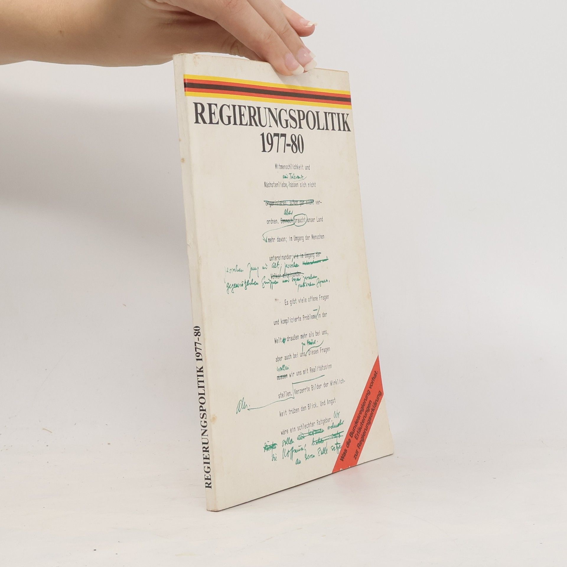 Kolektiv autorů Regierungspolitik 1977-80