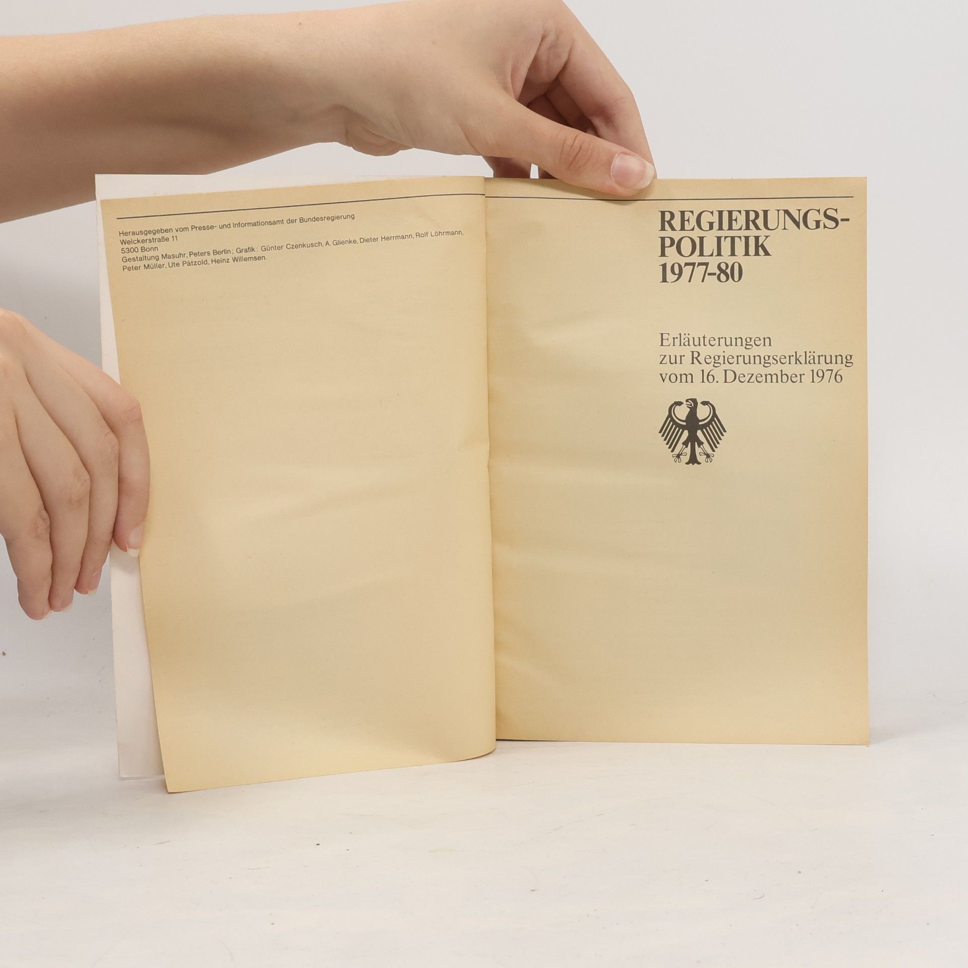 Kolektiv autorů Regierungspolitik 1977-80
