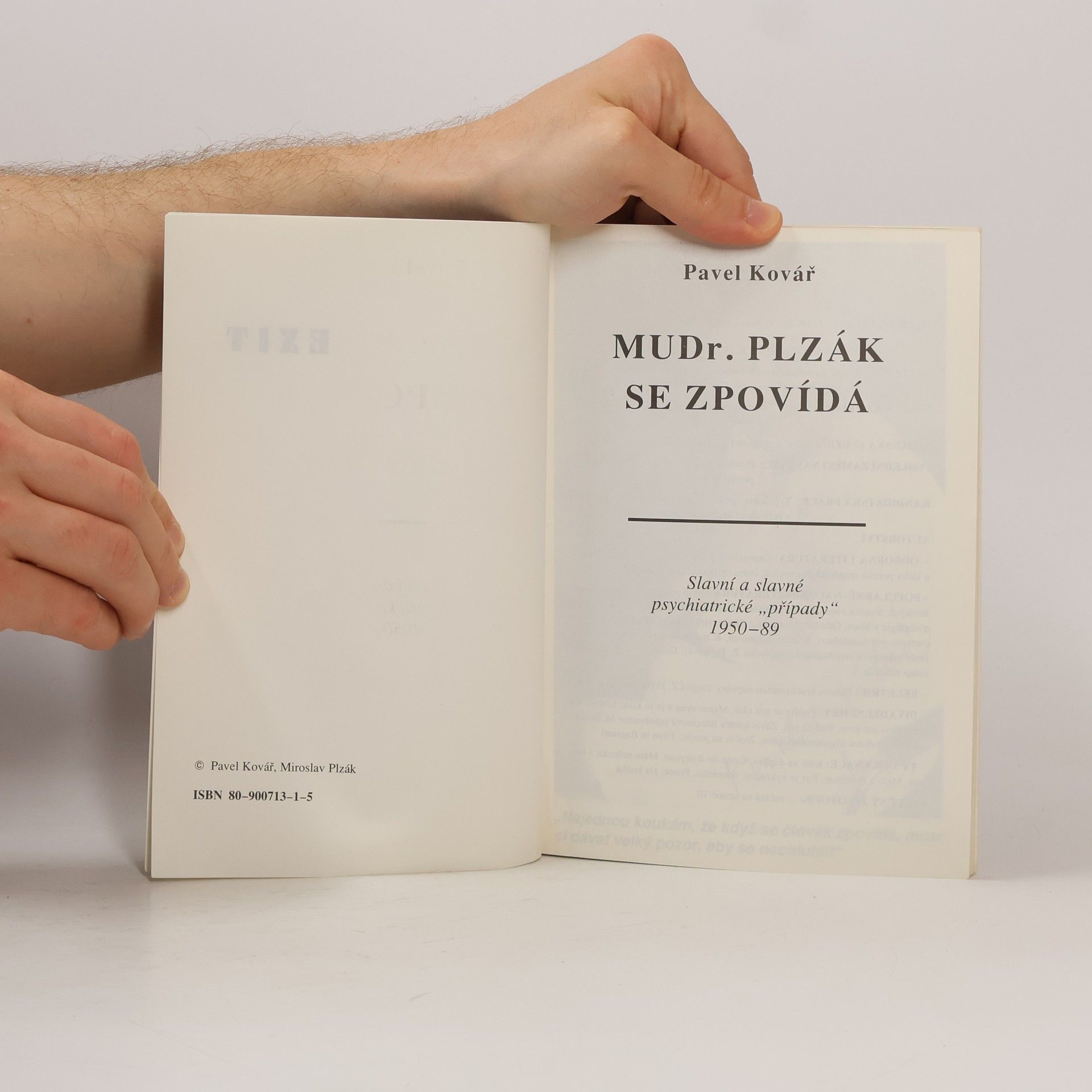 Pavel Kovář MUDr. Plzák se zpovídá