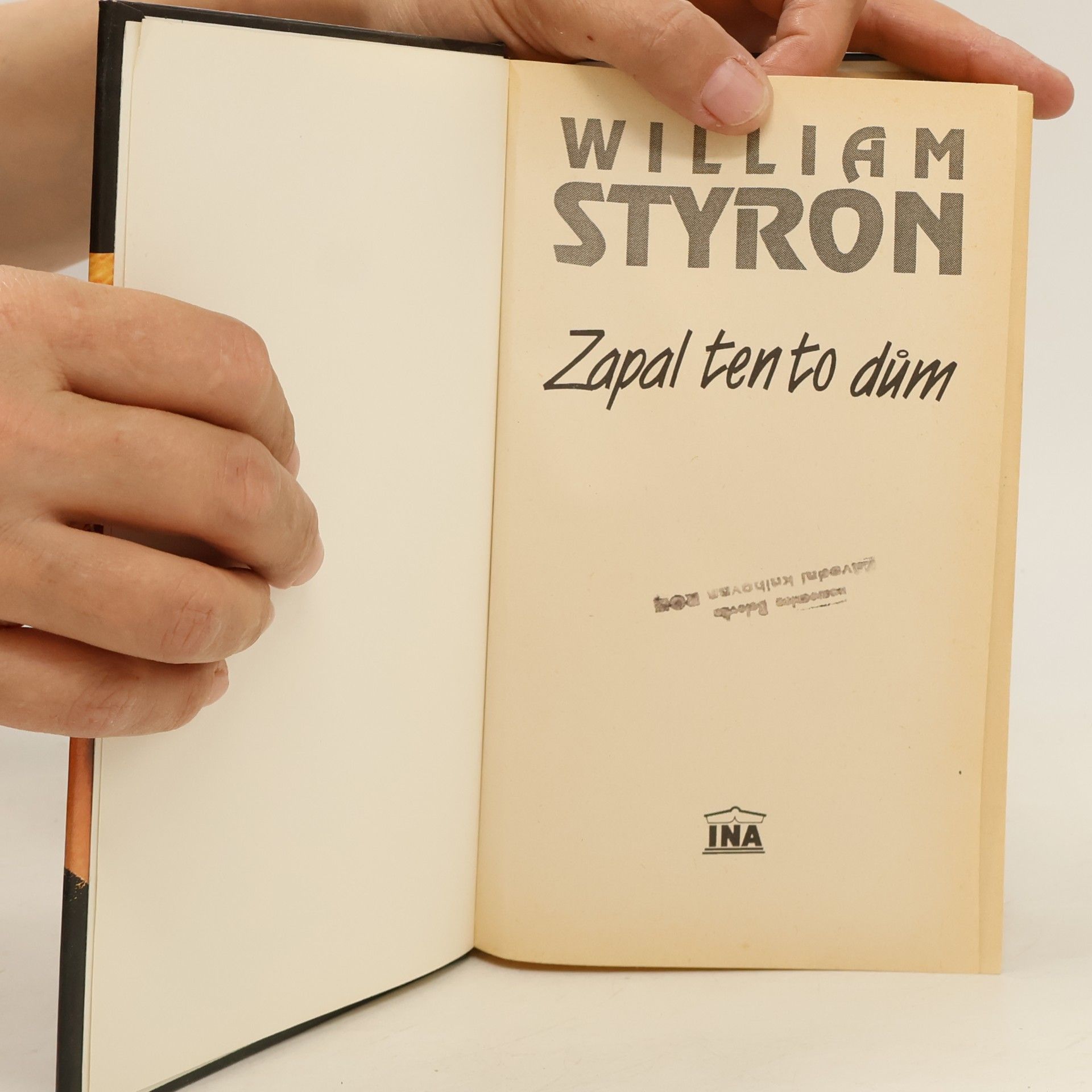 William Styron Zapal tento dům