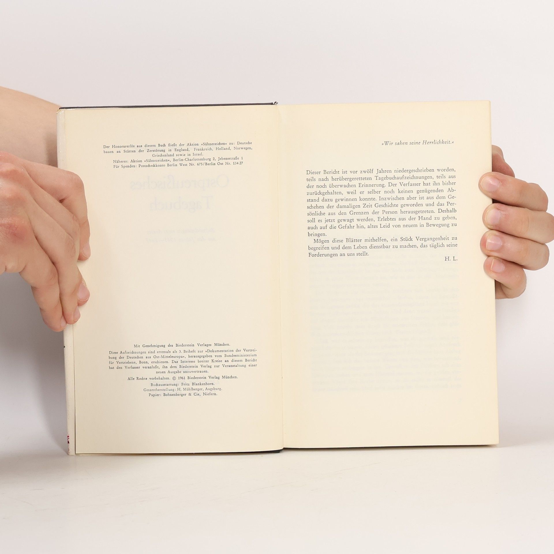 Hans von Lehndorff Ostpreußisches Tagebuch