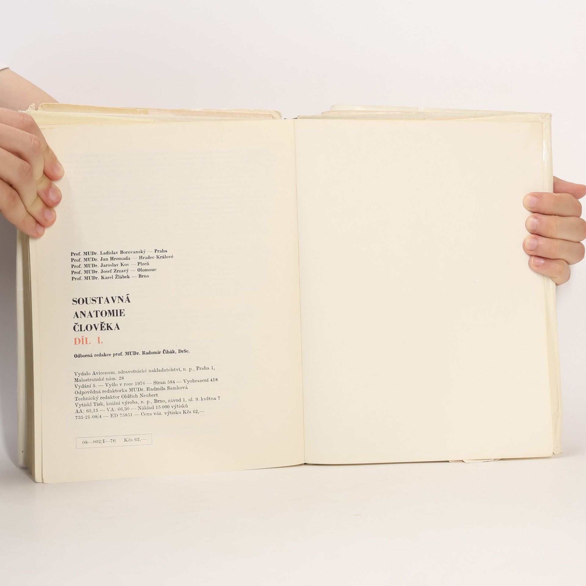Ladislav Borovanský Soustavná anatomie člověka I