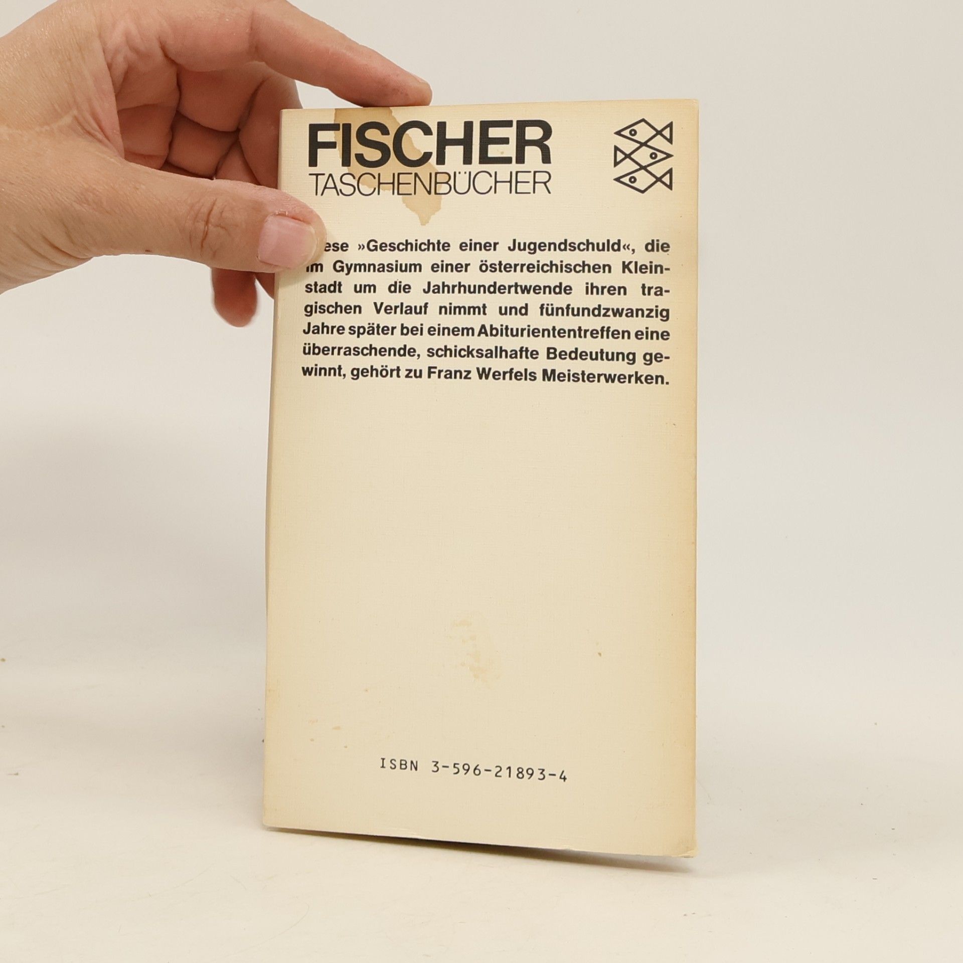 Franz Werfel Der Abituriententag