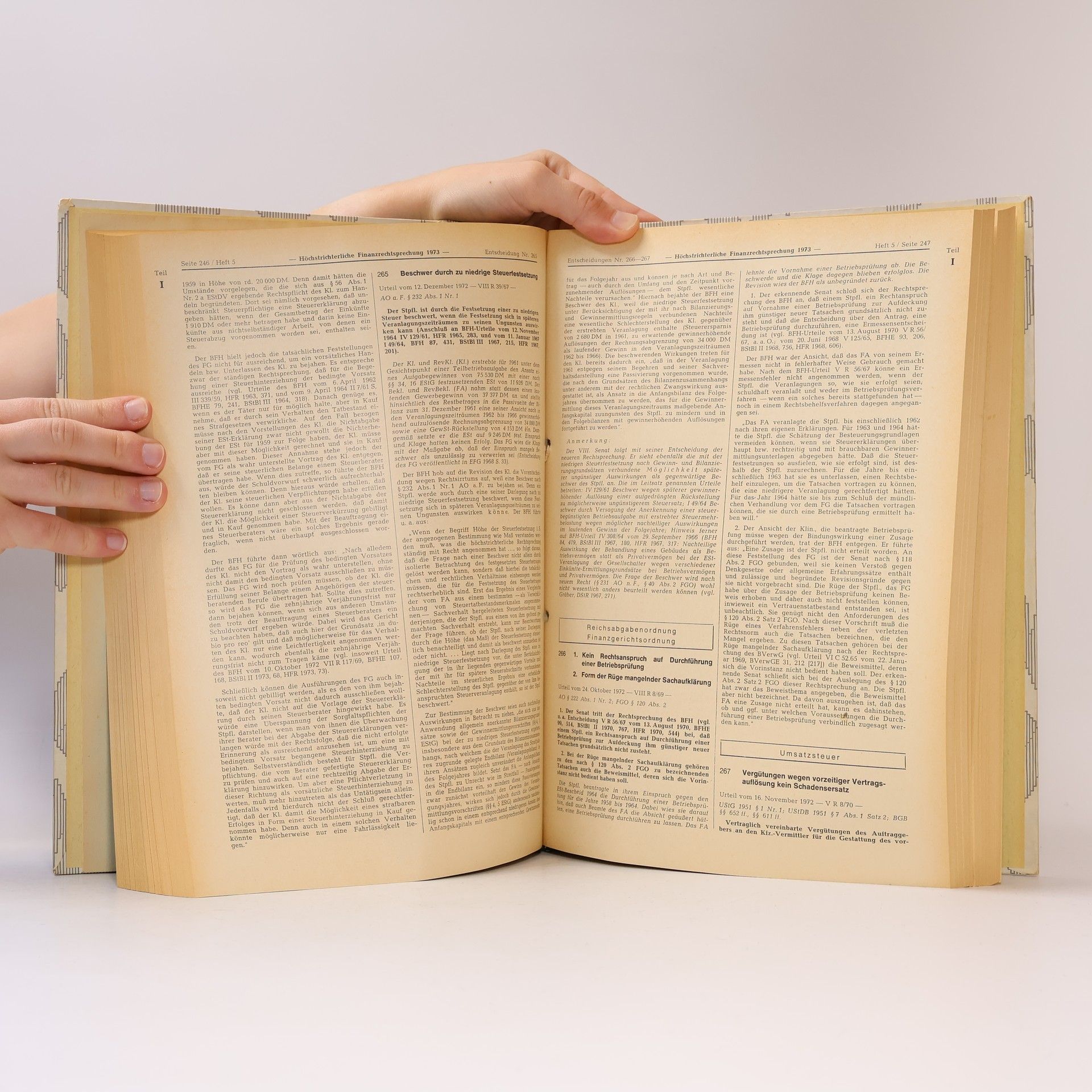 Kolektiv autorů Höchstrichterliche Finanzrechtsprechung 1973
