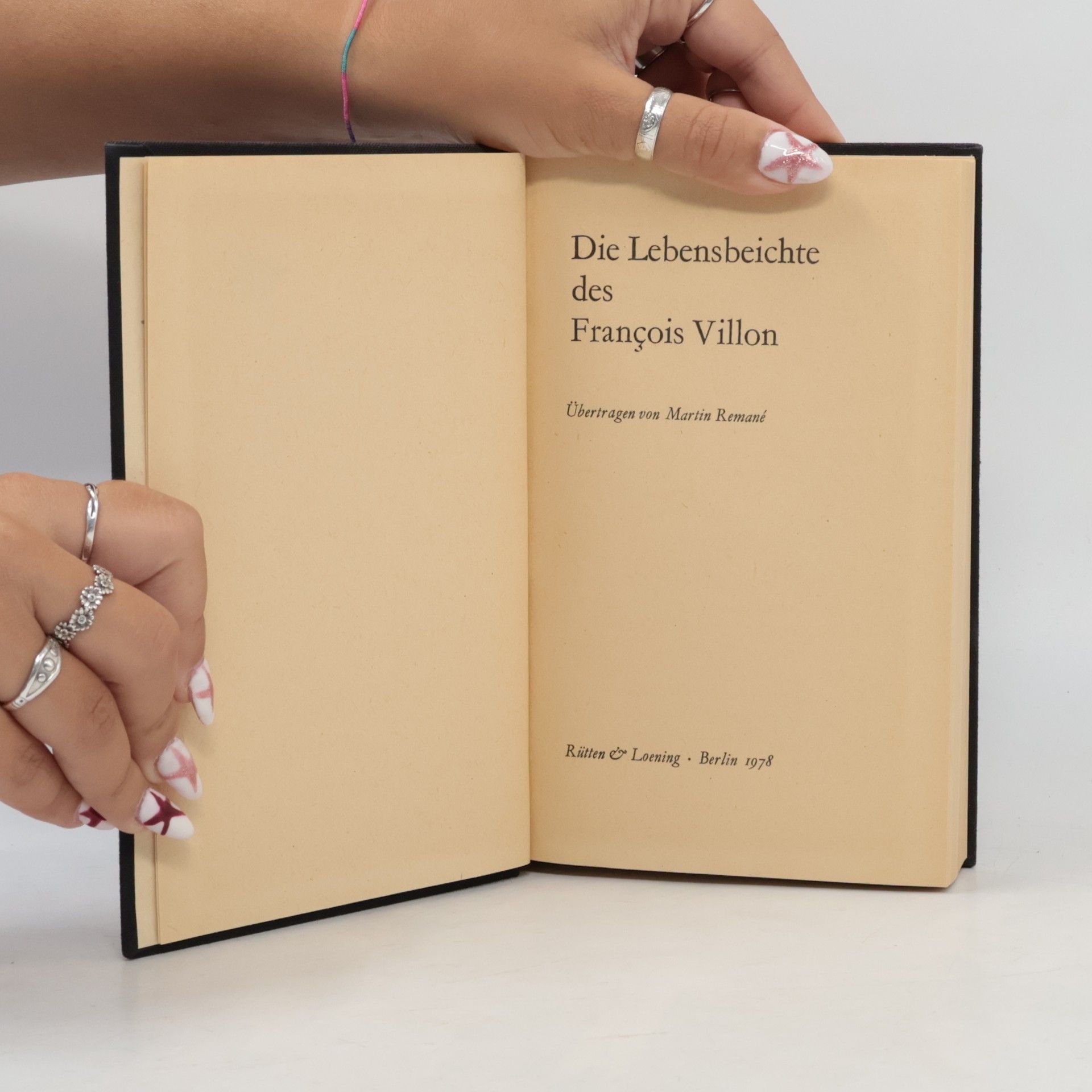 Martin Remané Die Lebensbeichte des François Villon