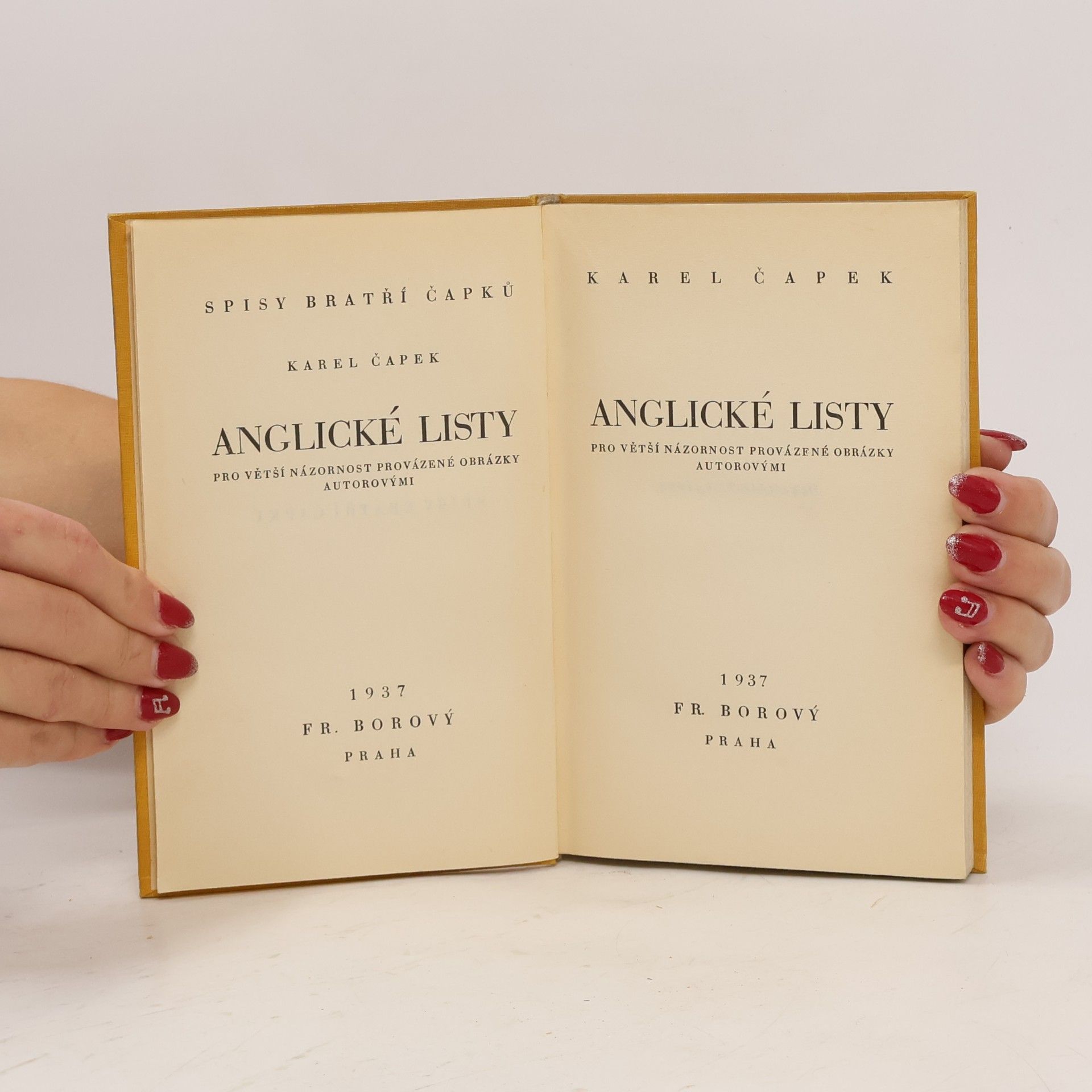 Karel Čapek Anglické listy