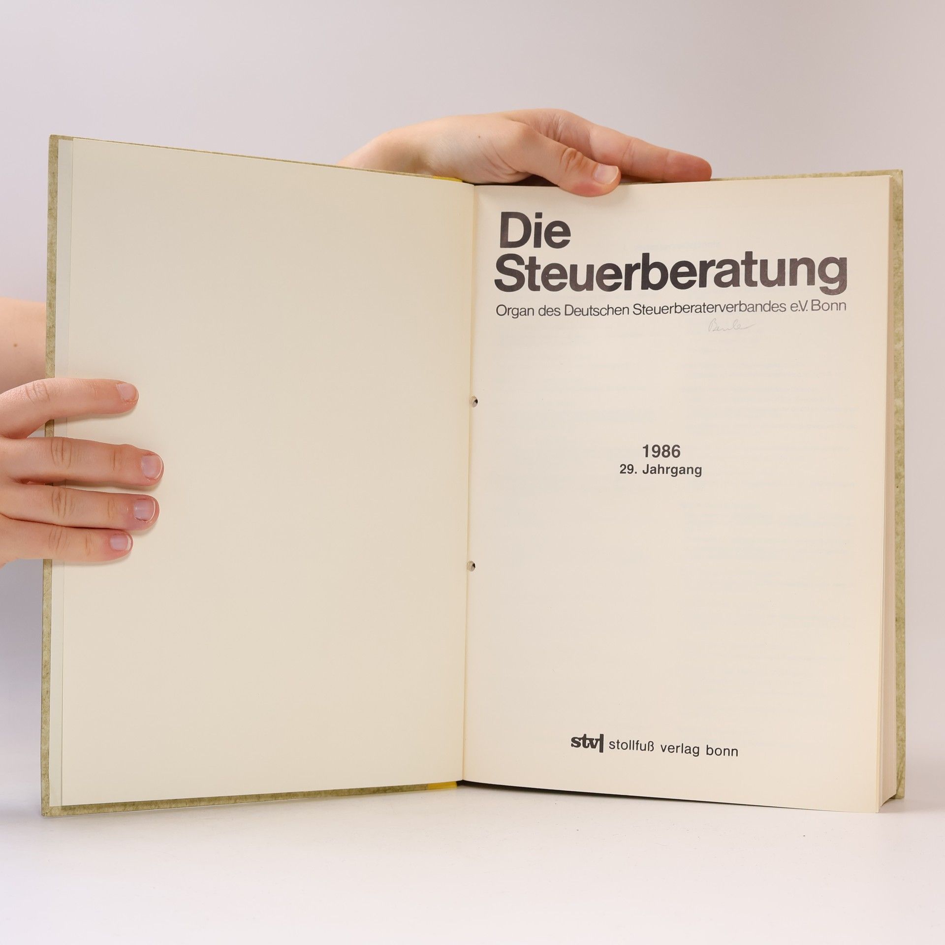 Kolektiv autorů Die Steuerberatung 1986