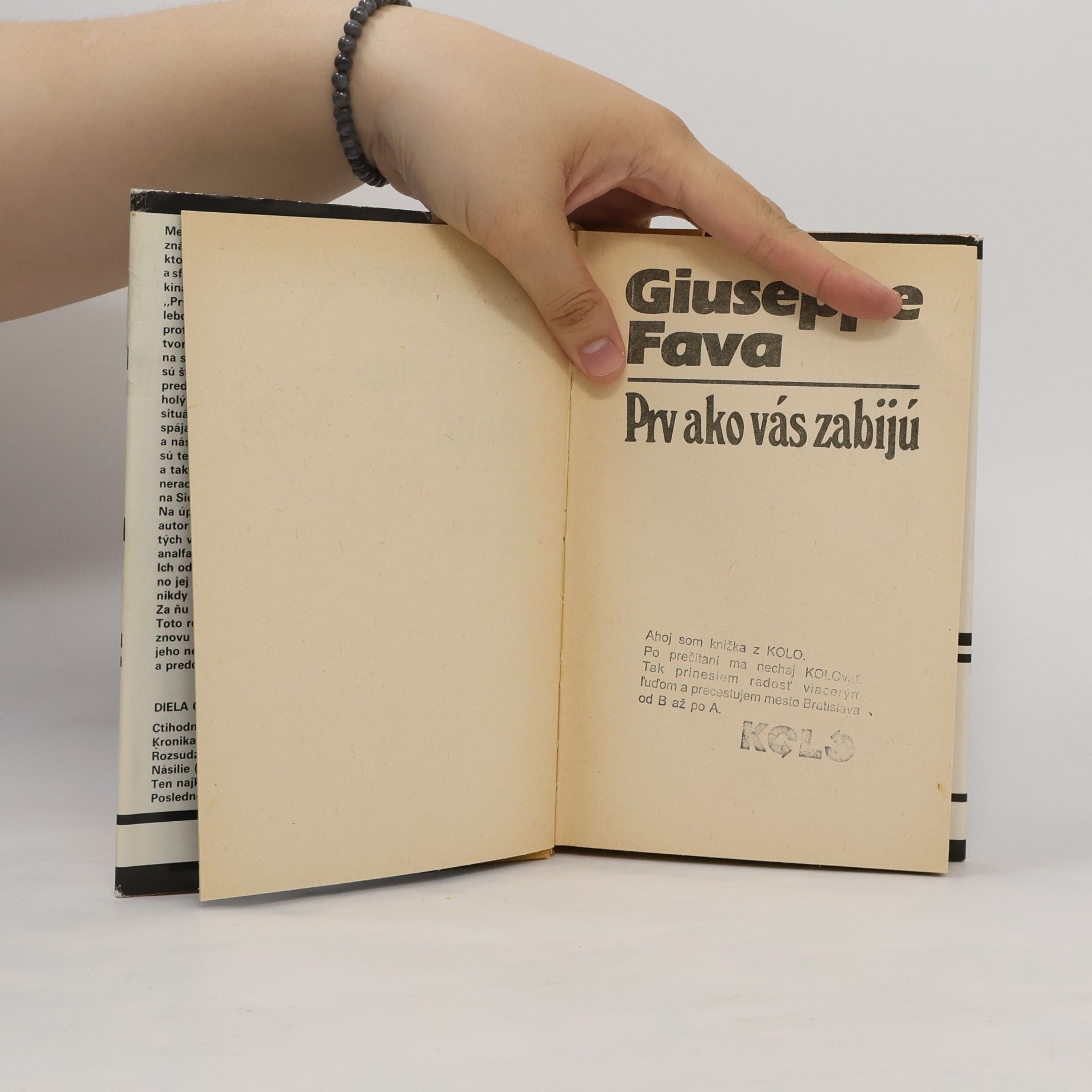 Guiseppe Fava Prv ako vás zabijú