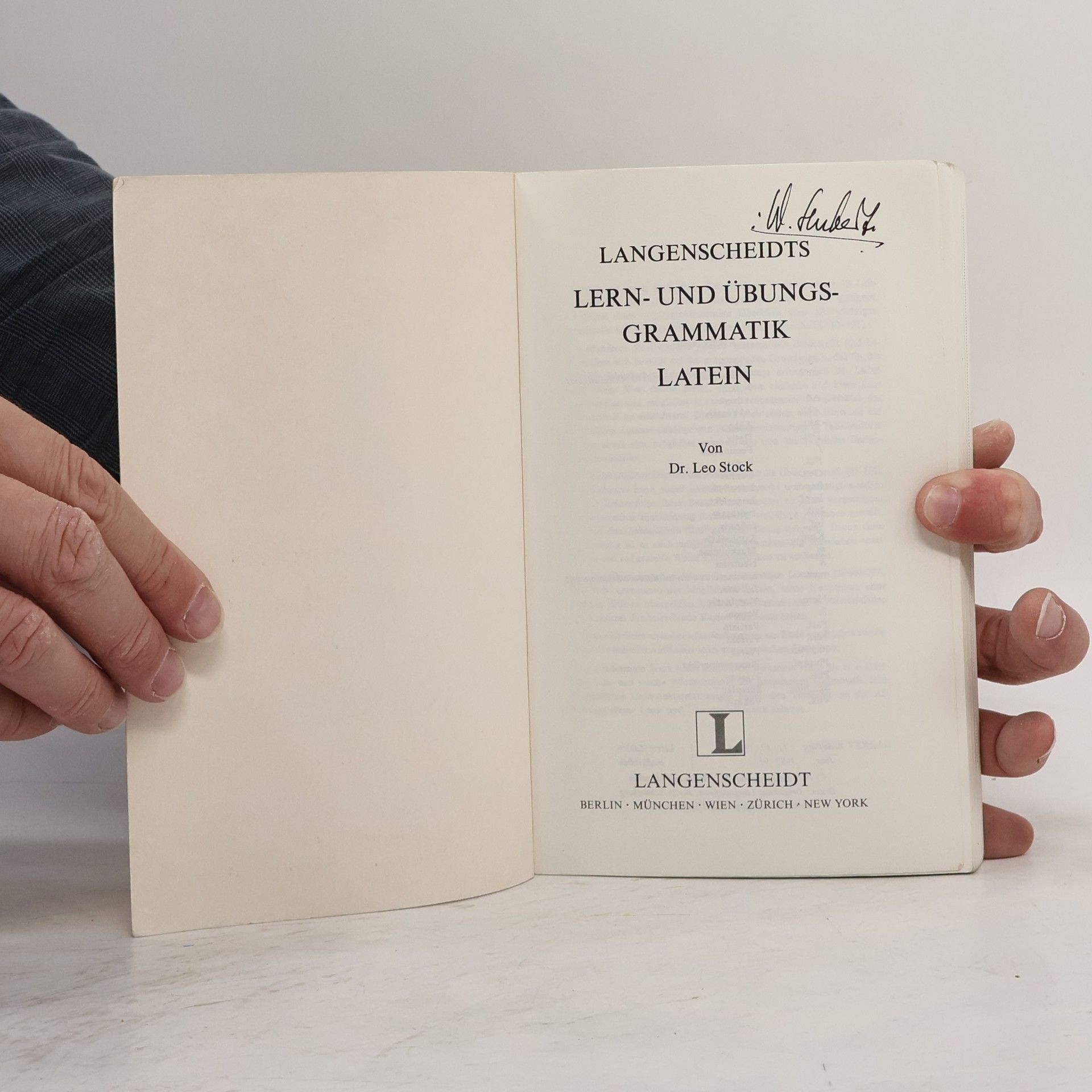 Leo Stock Langenscheidts Lern- und Übungsgrammatik Lateinisch