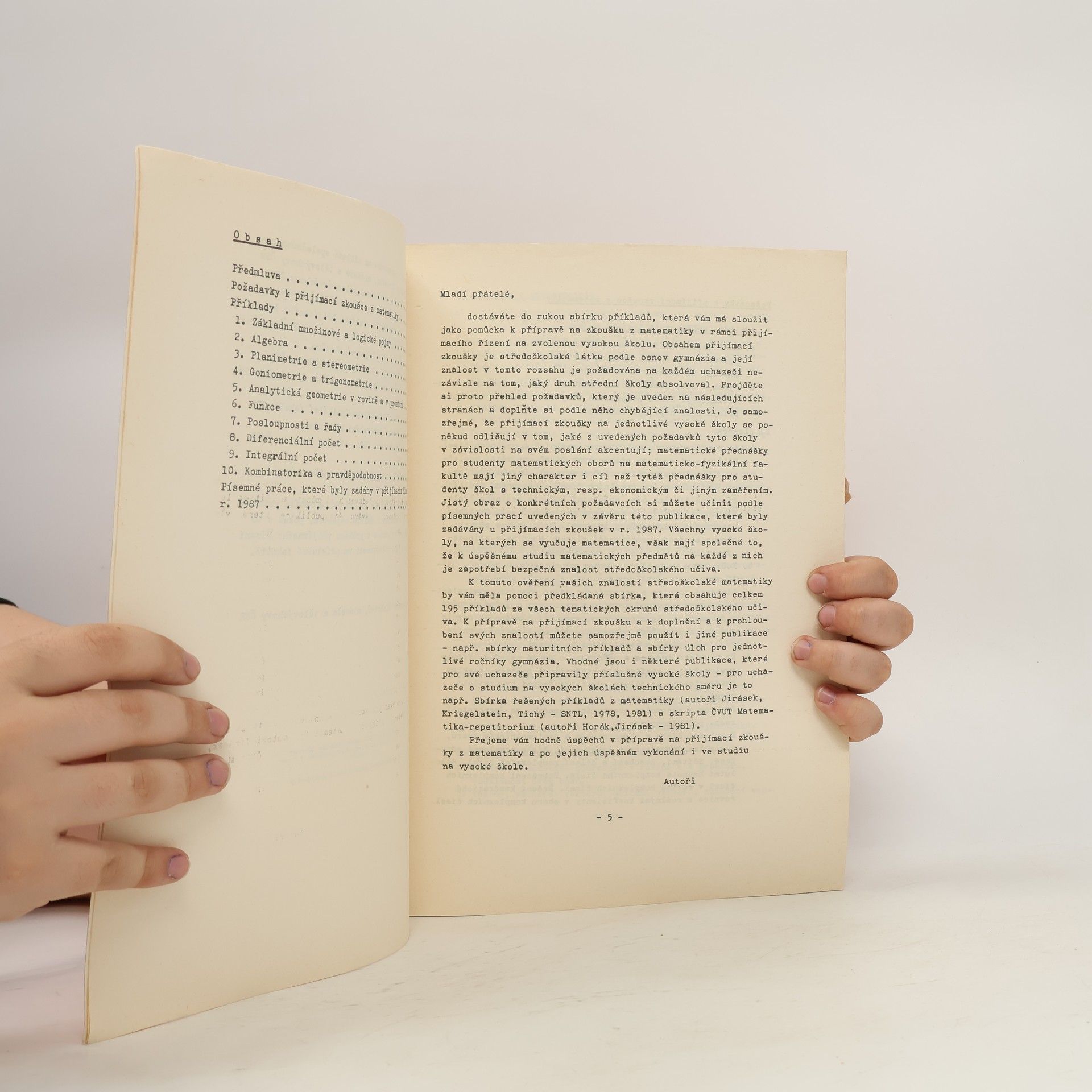 Autores varios Přijímací zkoušky na vysoké školy. Matematika