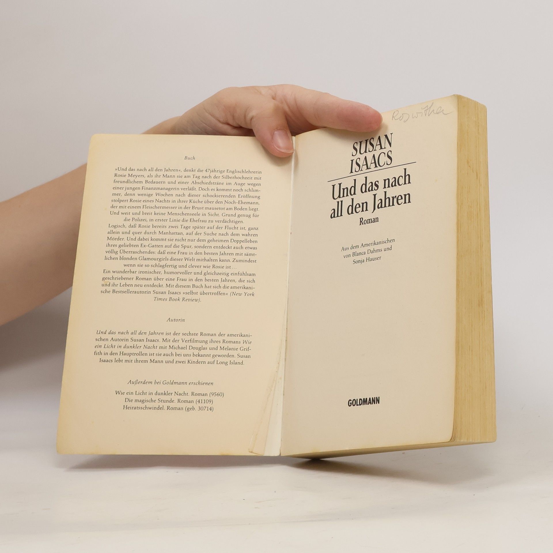 Susan Isaacs Und das nach all den Jahren