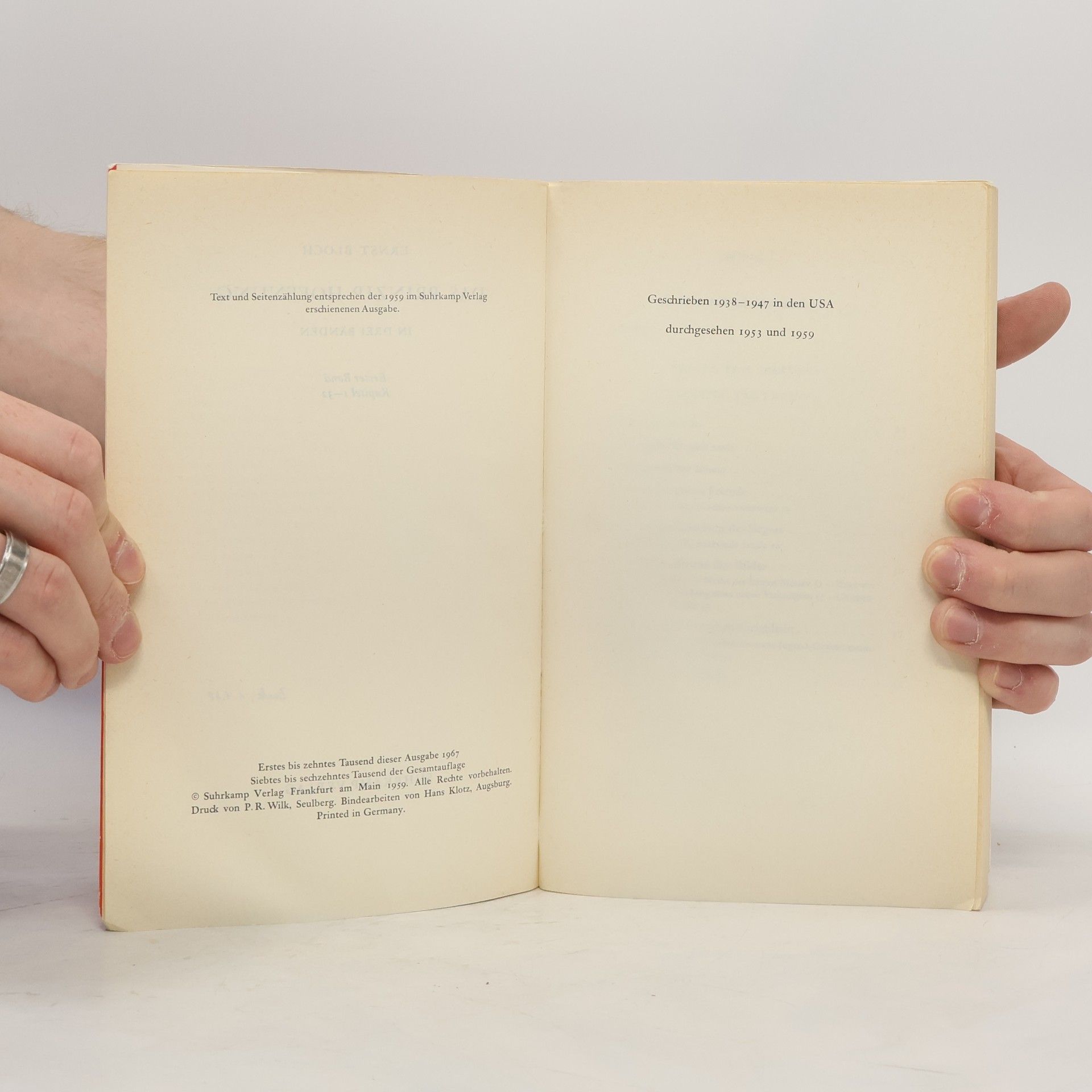 Ernst Bloch Das Prinzip Hoffnung 1