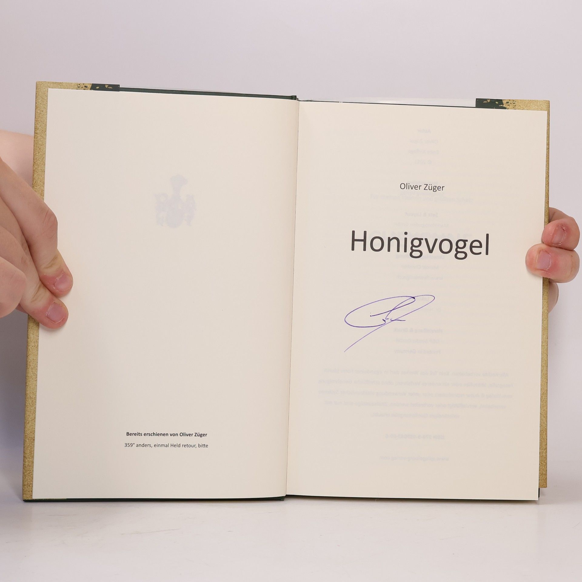 Oliver Züger Honigvogel