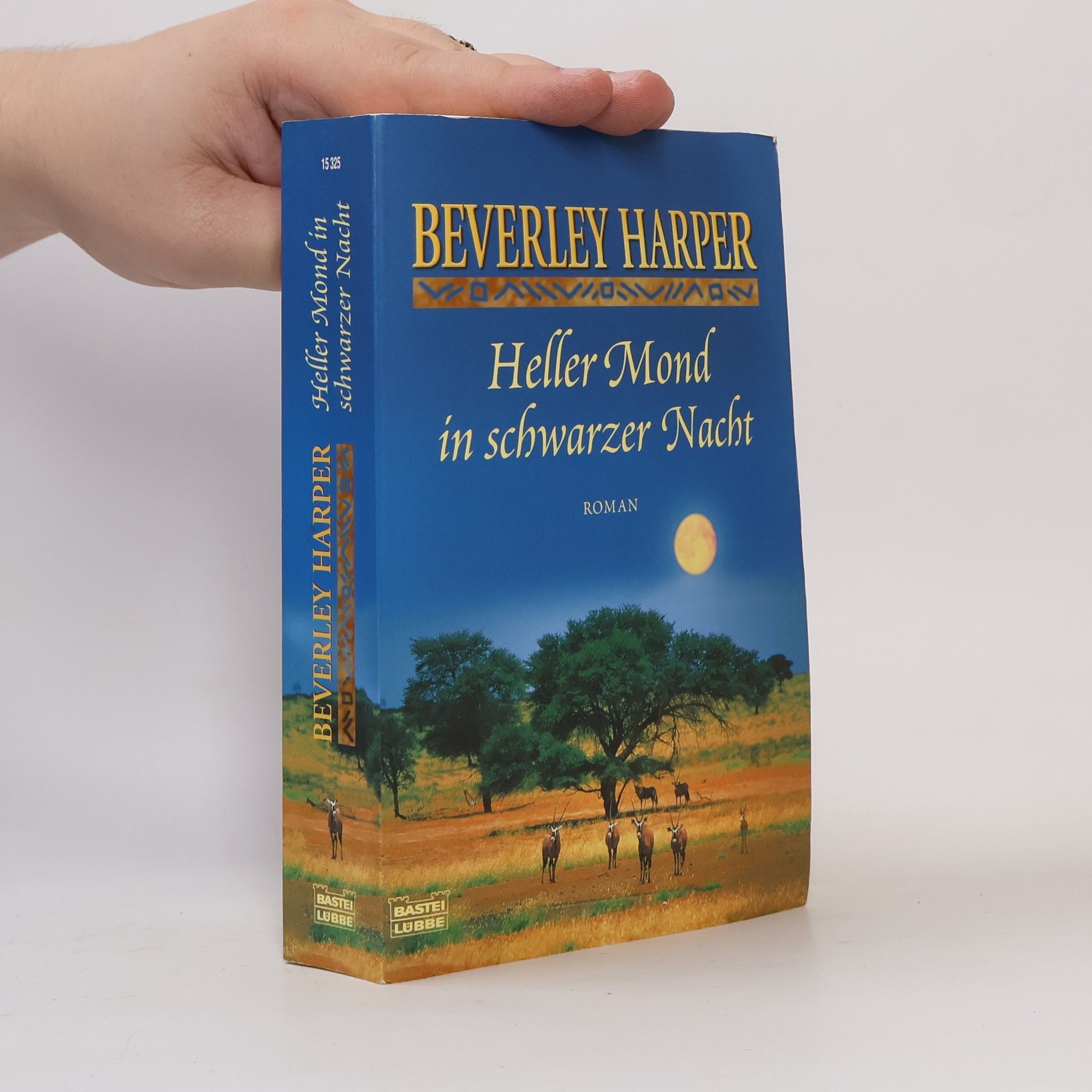 Heller Mond in schwarzer Nacht