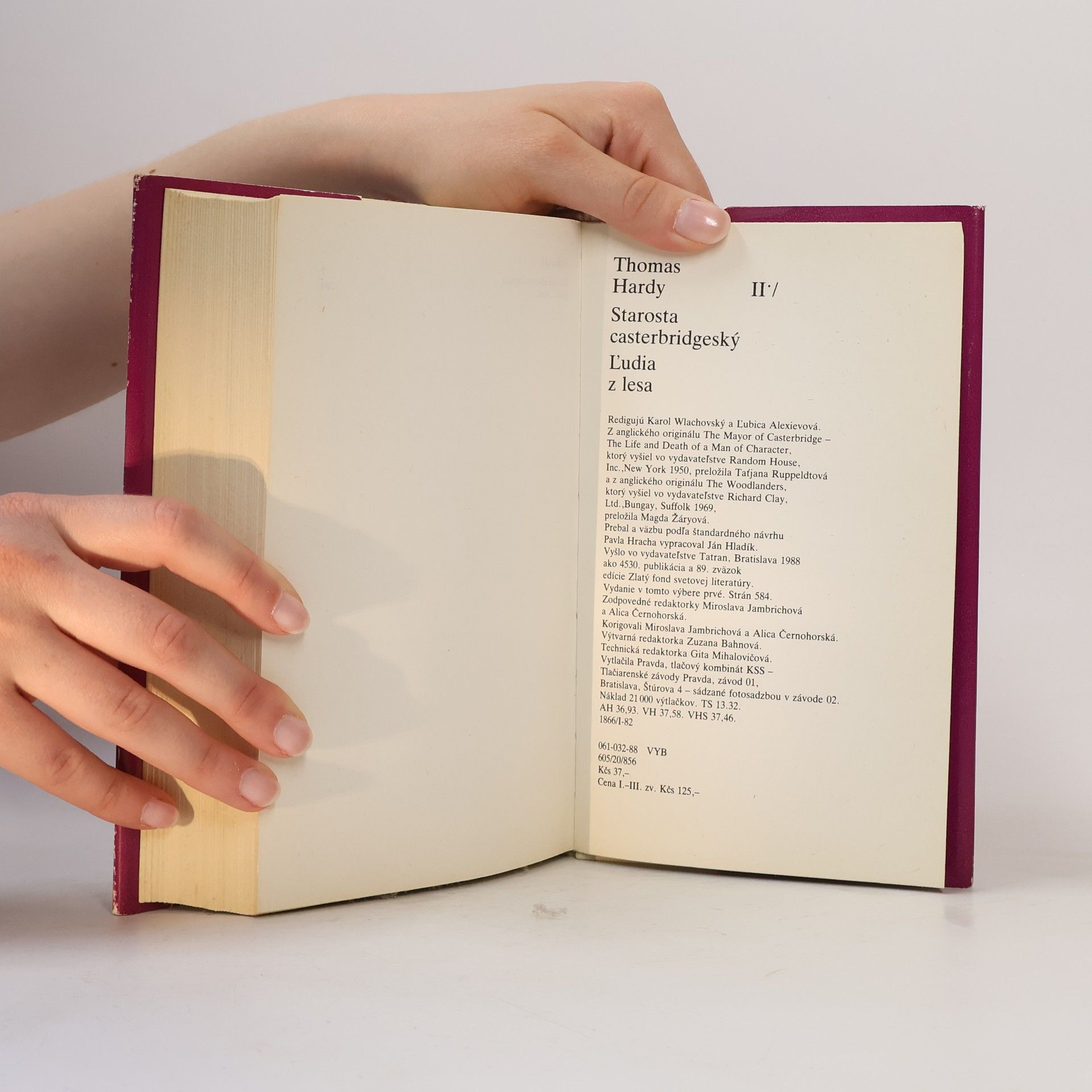 Thomas Hardy Starosta casterbridgeský. Ľudia z lesa