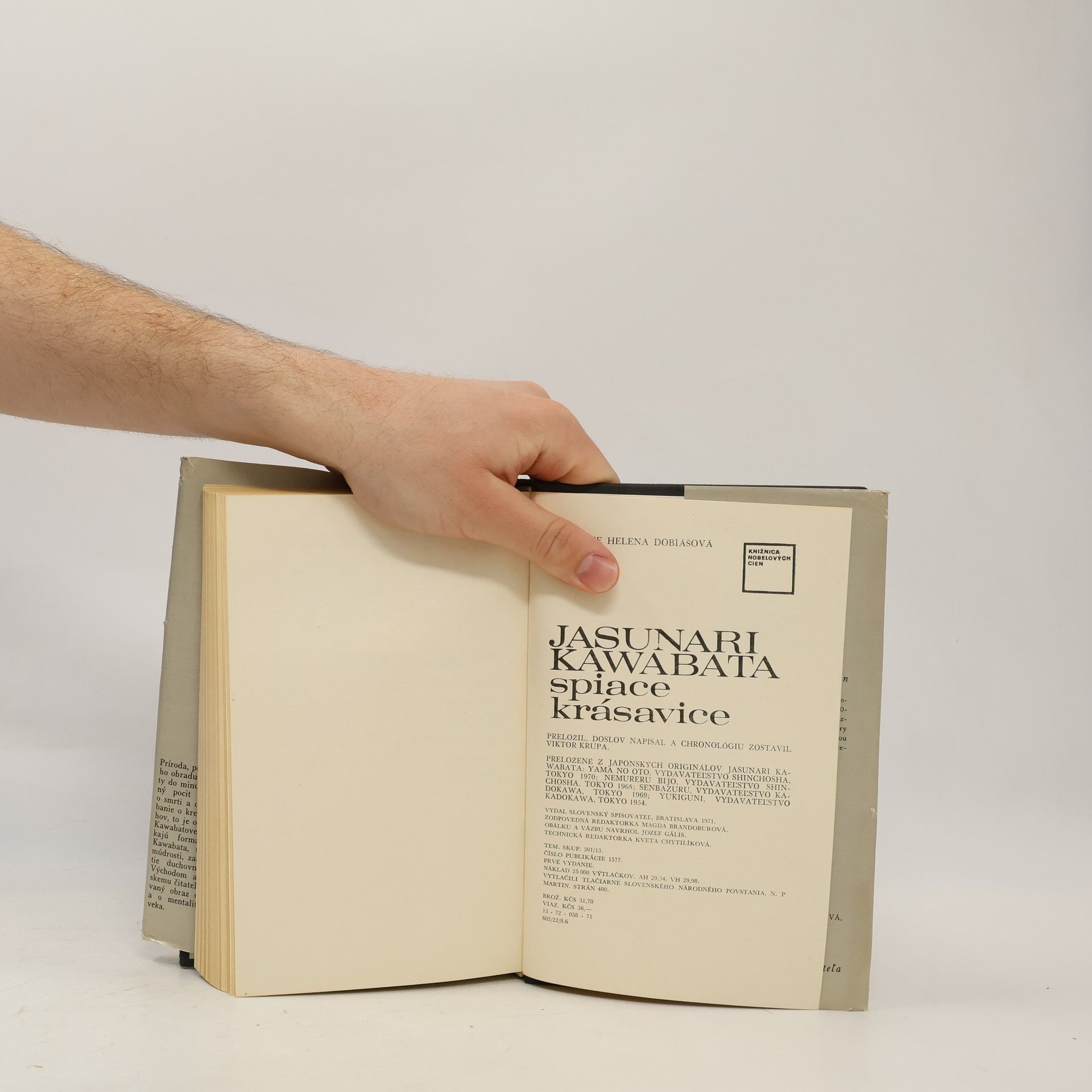Kawabata Yasunari Spiace krásavice
