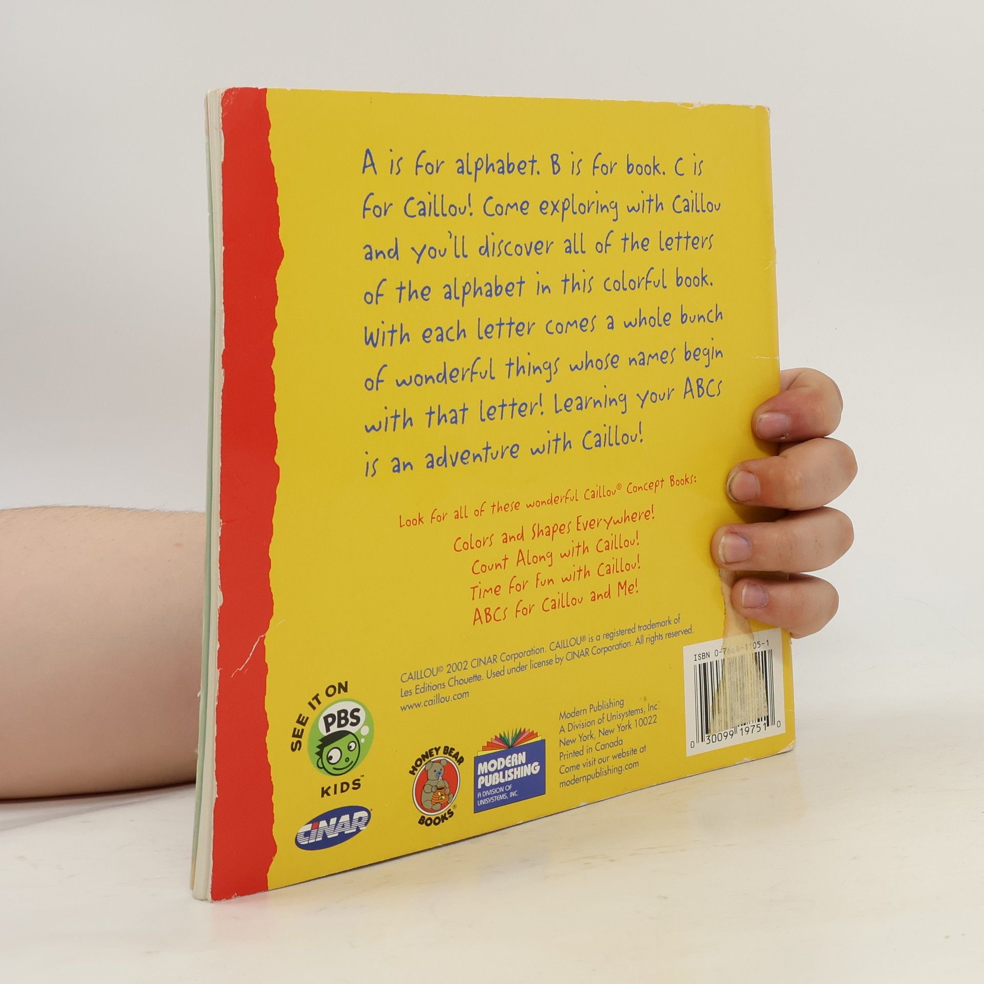 Chouette Publishing Caillou Concept Book