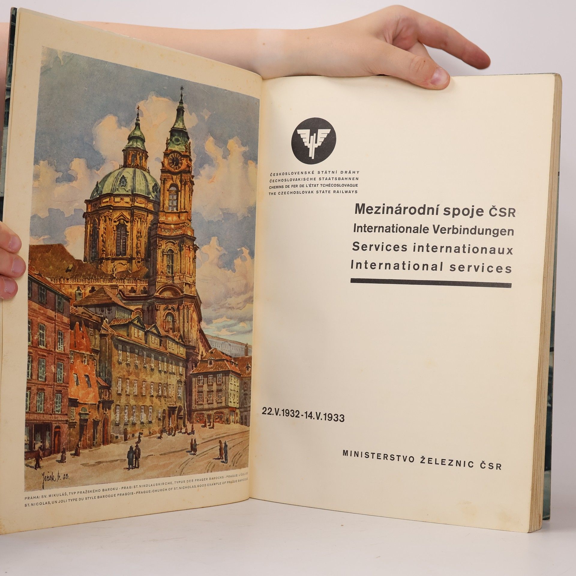 Kolektiv autorů Mezinárodní spoje ČSR 22.V.1932-14.V.1933