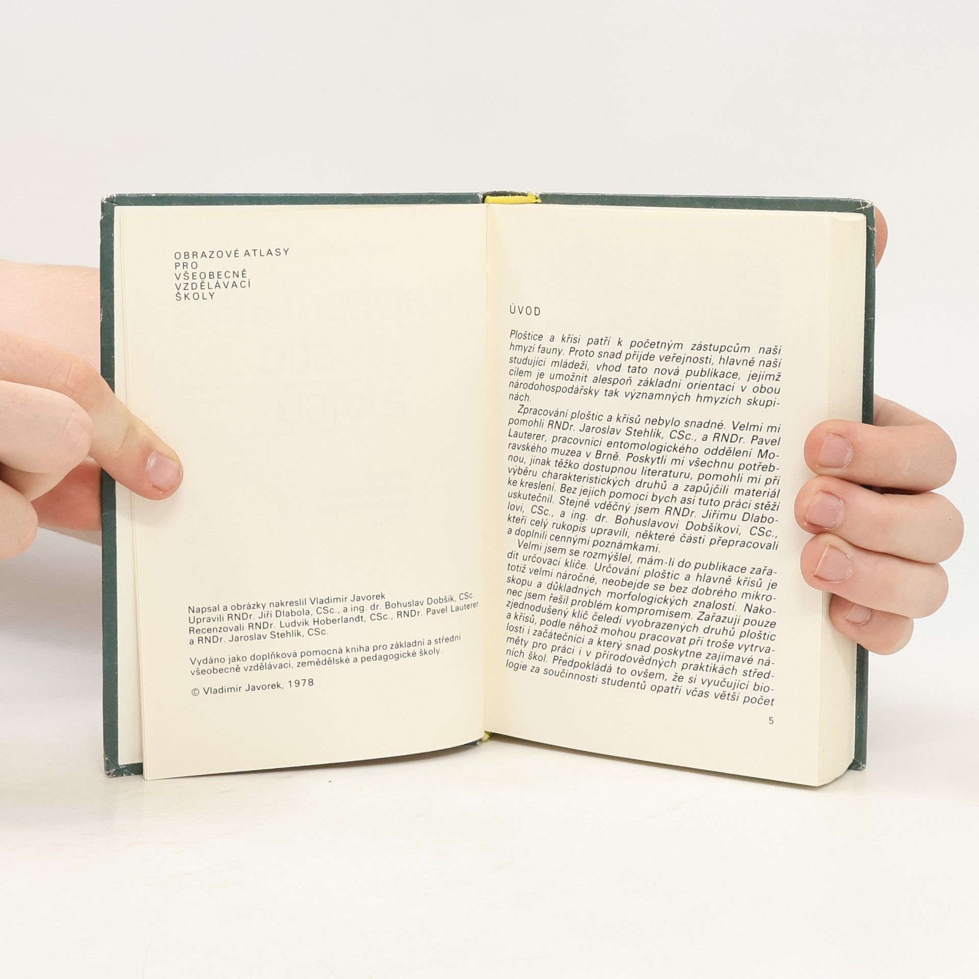 Vladimír Javorek Kapesní atlas ploštic a křísů
