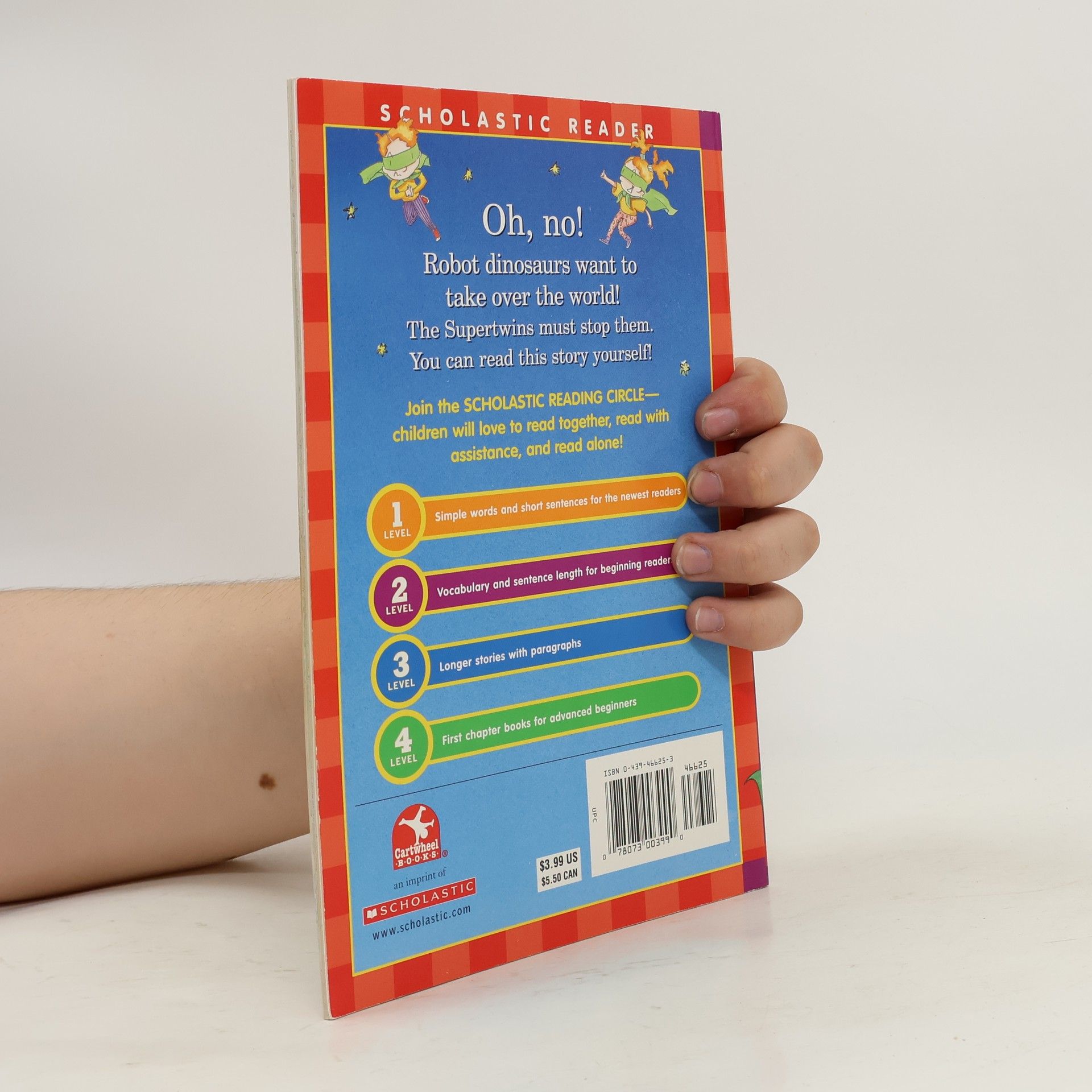 Brian J. James Scholastic Reader - 2: Supertwins Meet the Dangerous Dino-Robots