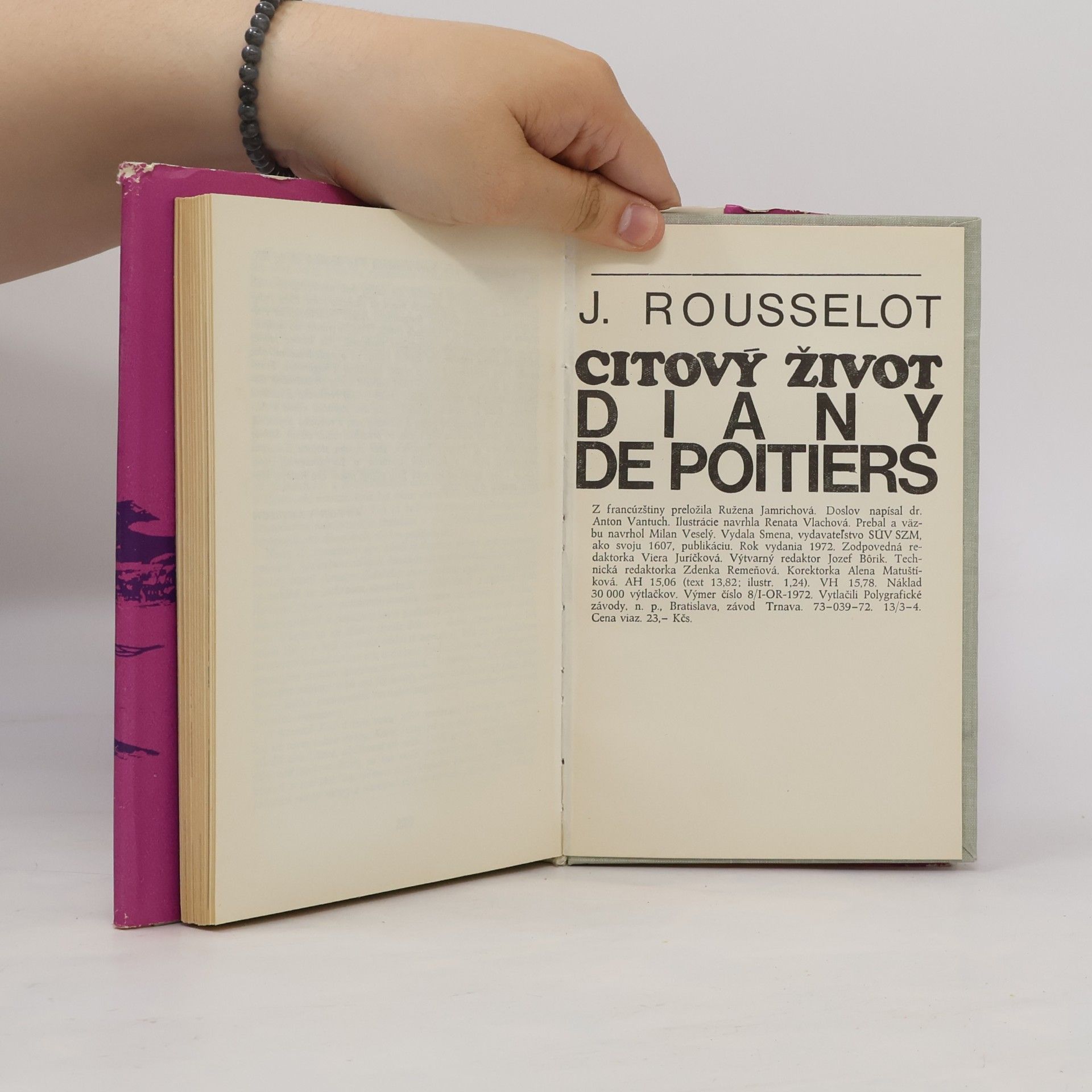 Rousselot Jean Citový život Diany de Poitiers