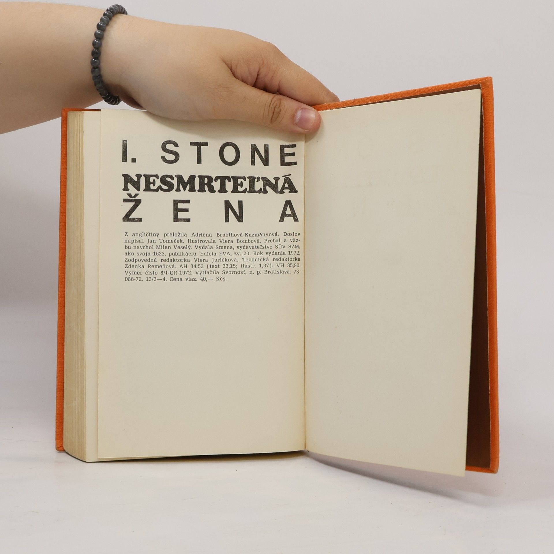 Irving Stone Nesmrteľná žena