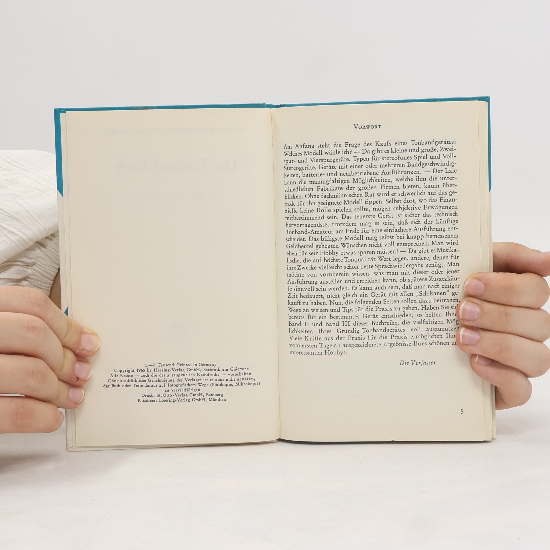 Siegmar Spanger Das Tonband Buch 1