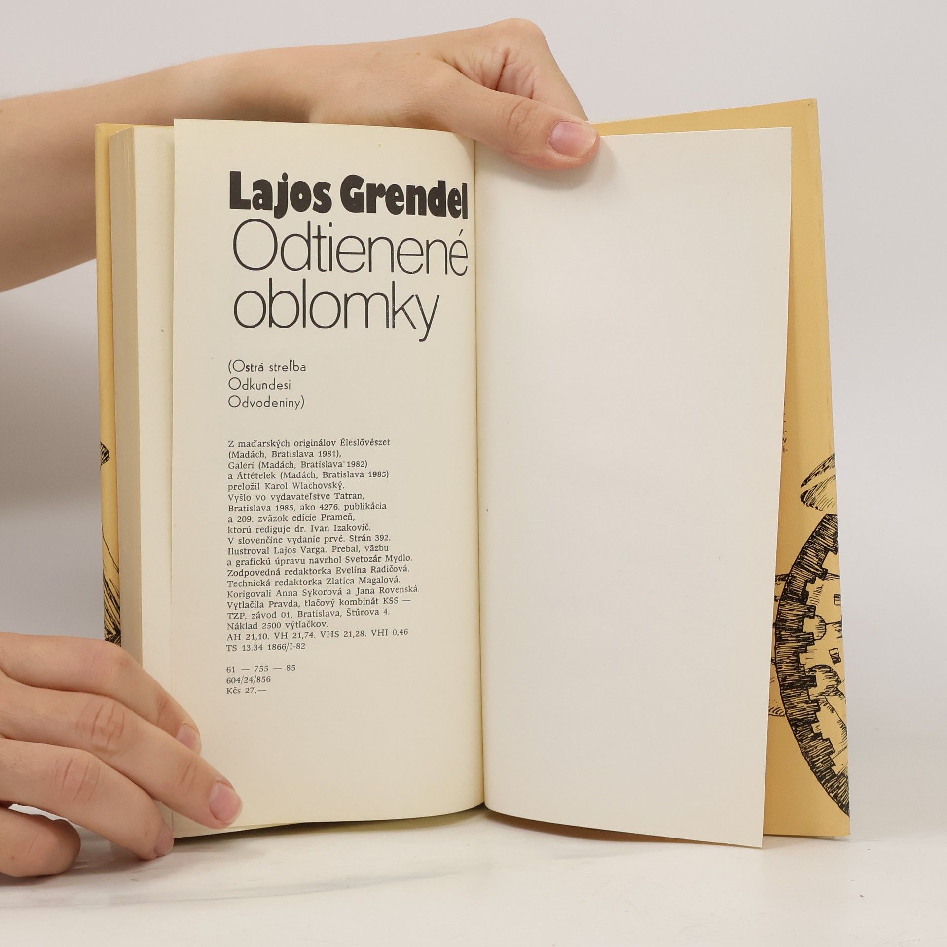 Lajos Grendel Odtienené oblomky